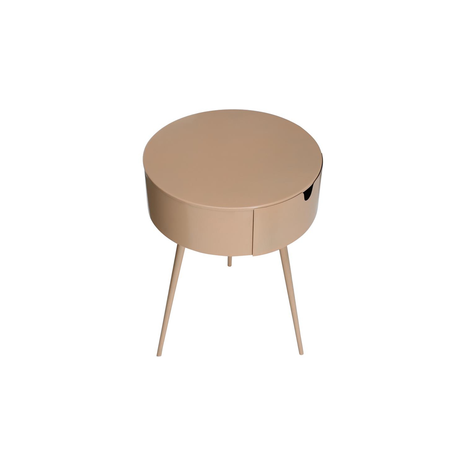 Meridian Furniture Bali Pink Metal Nightstand