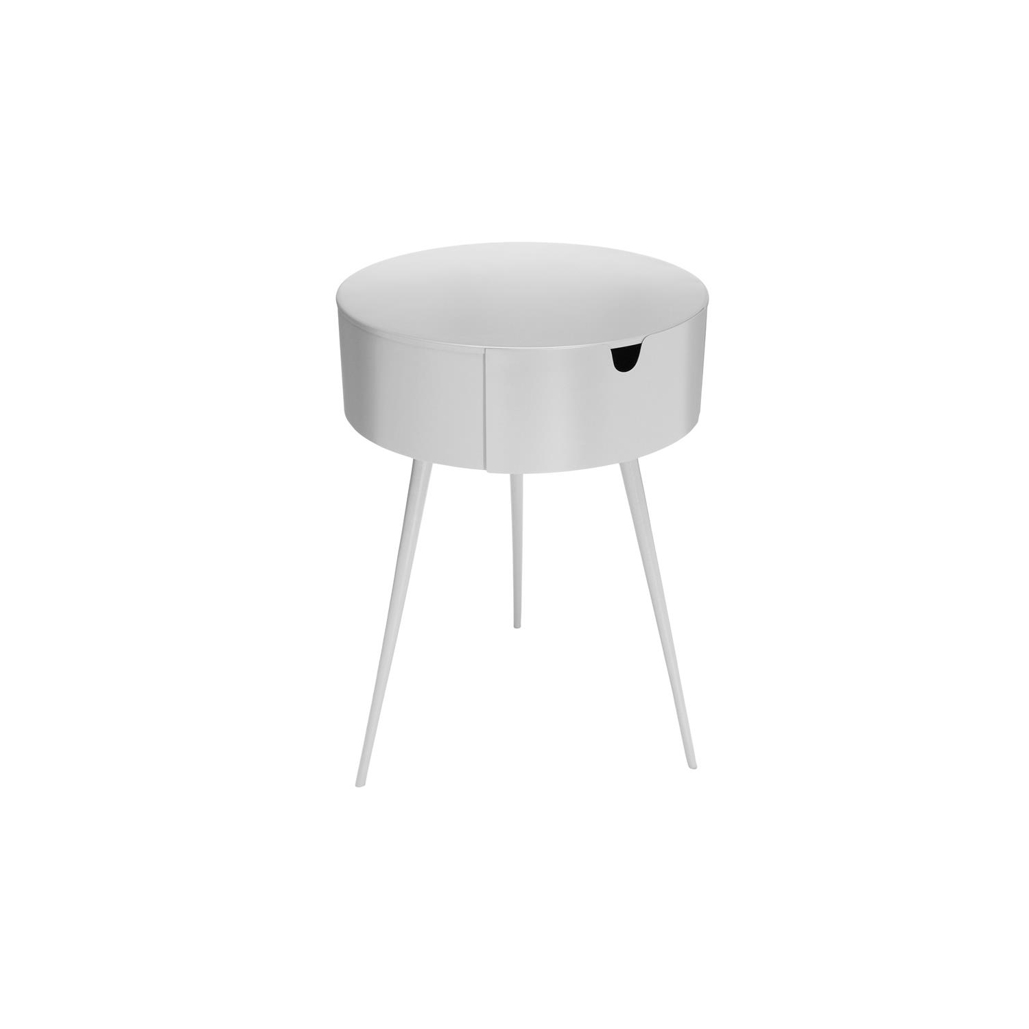 Meridian Furniture Bali White Metal Nightstand