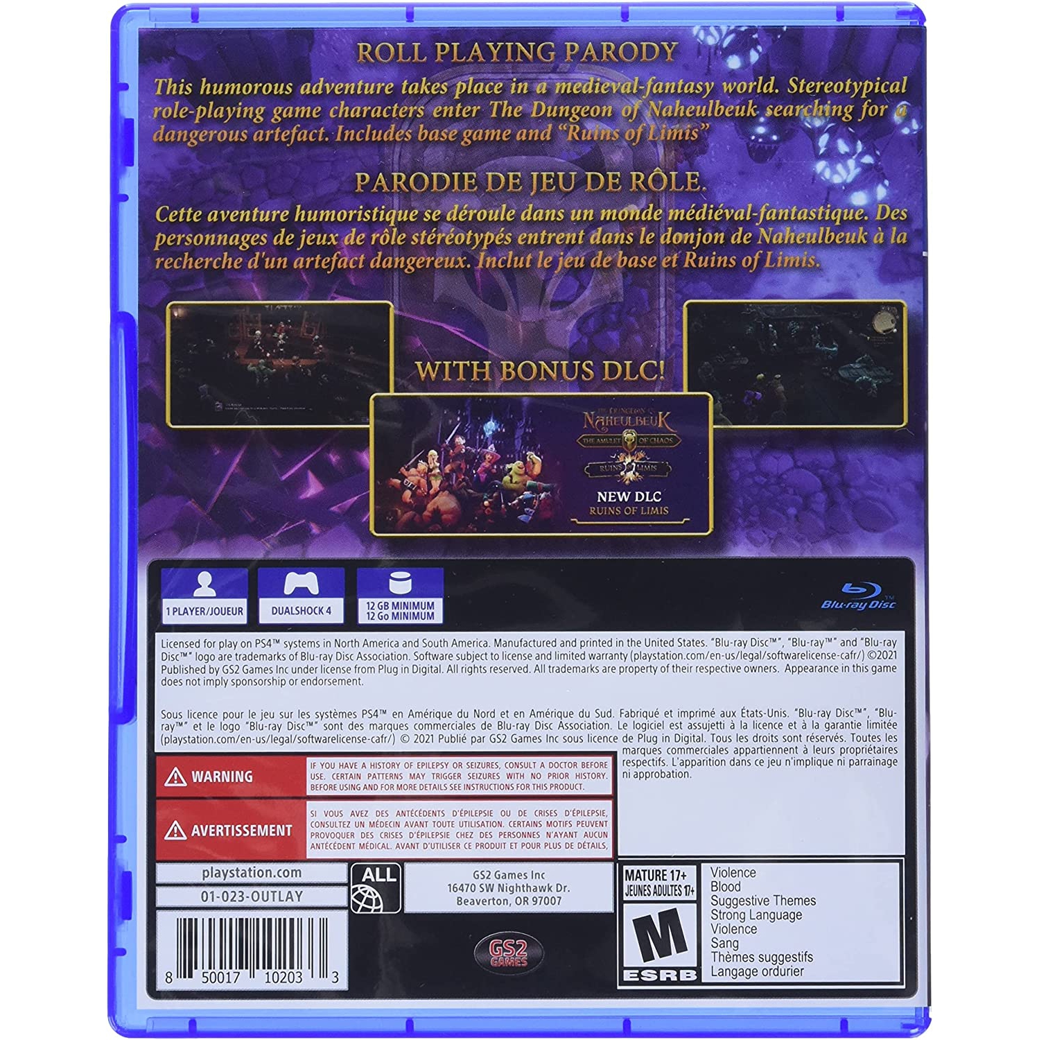 The Dungeon of Naheulbeuk: The Amulet of Chaos Chicken Edition pour PlayStation 4