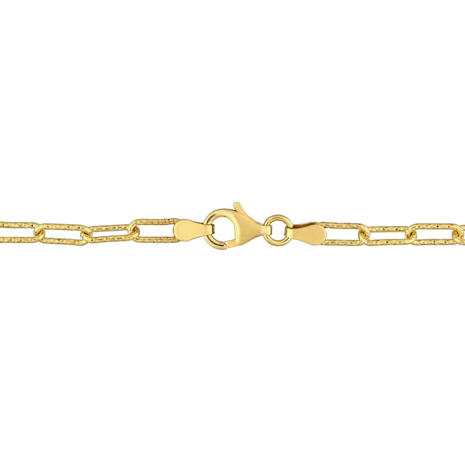 Bracelet Chaîne trombone Fantaisie Argent Jaune
