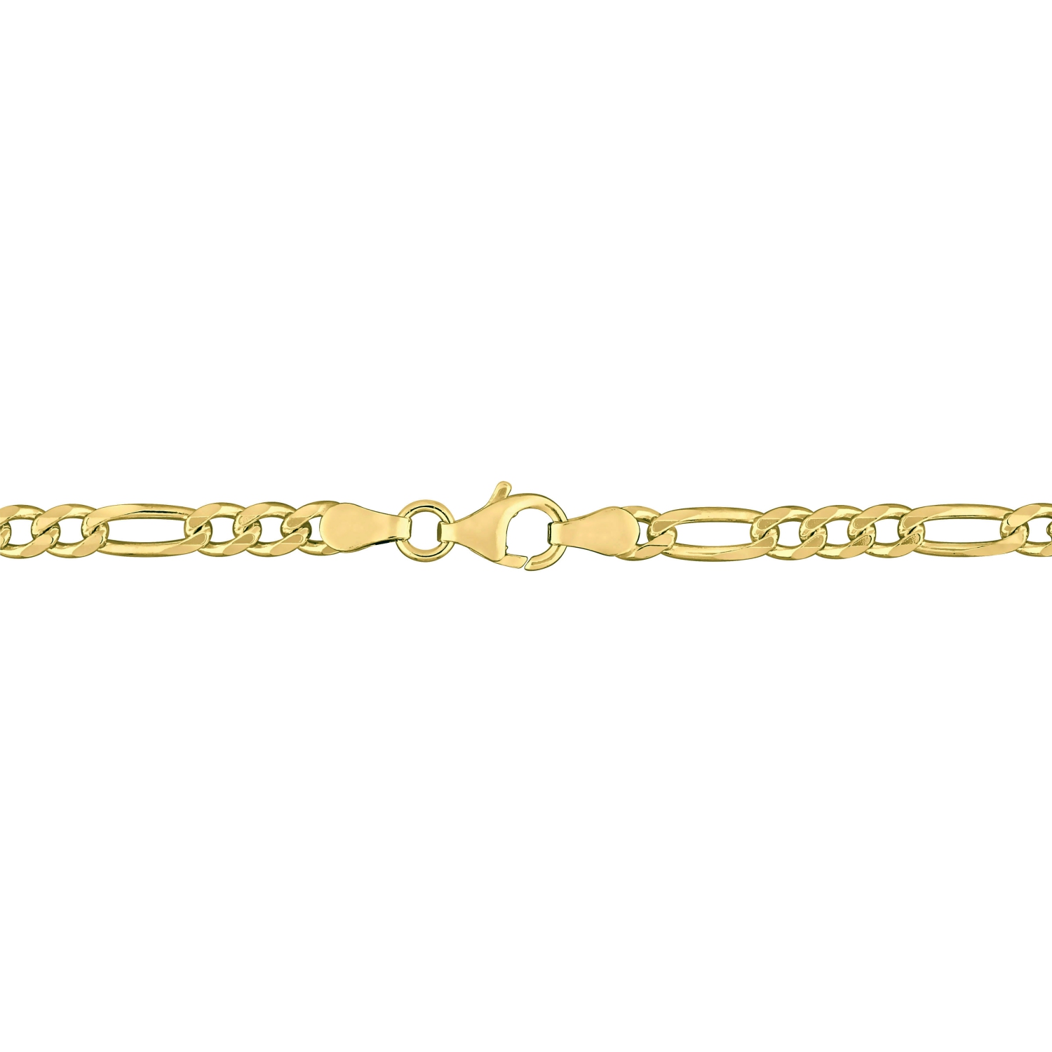 Bracelet Chaîne Figaro en Argent Jaune