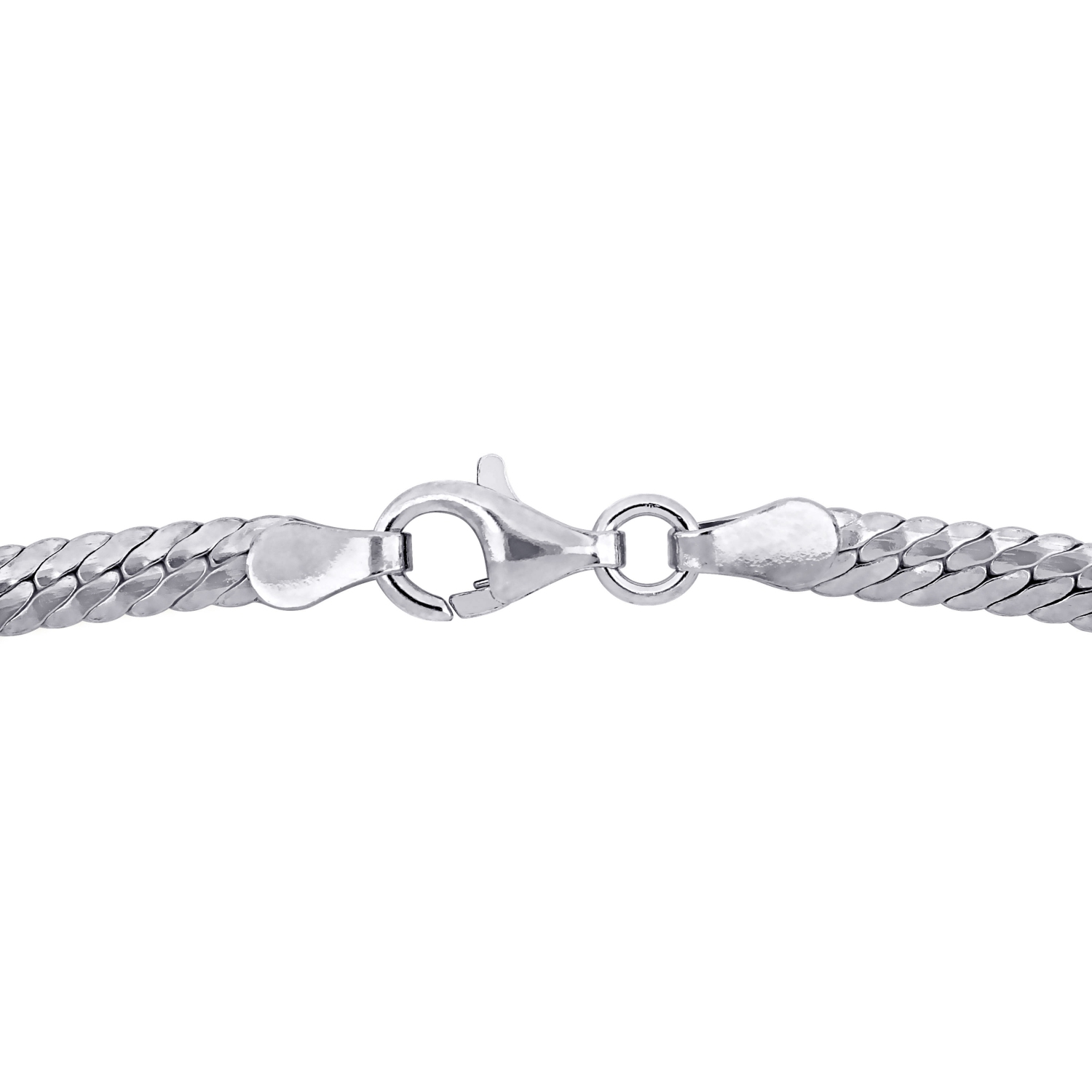 Bracelet Chaîne à chevrons en Argent