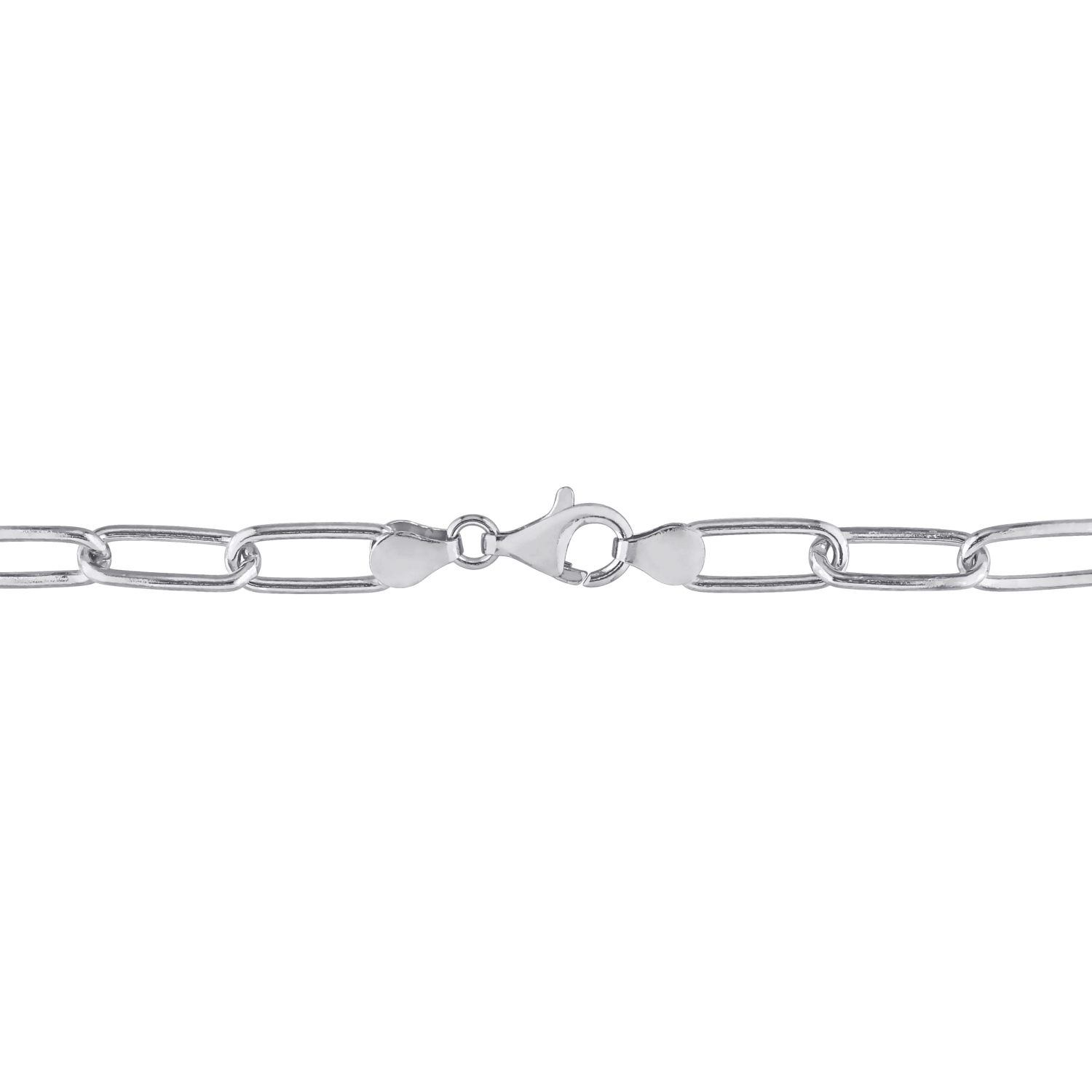 Amour Paperclip Chain Bracelet Silver
