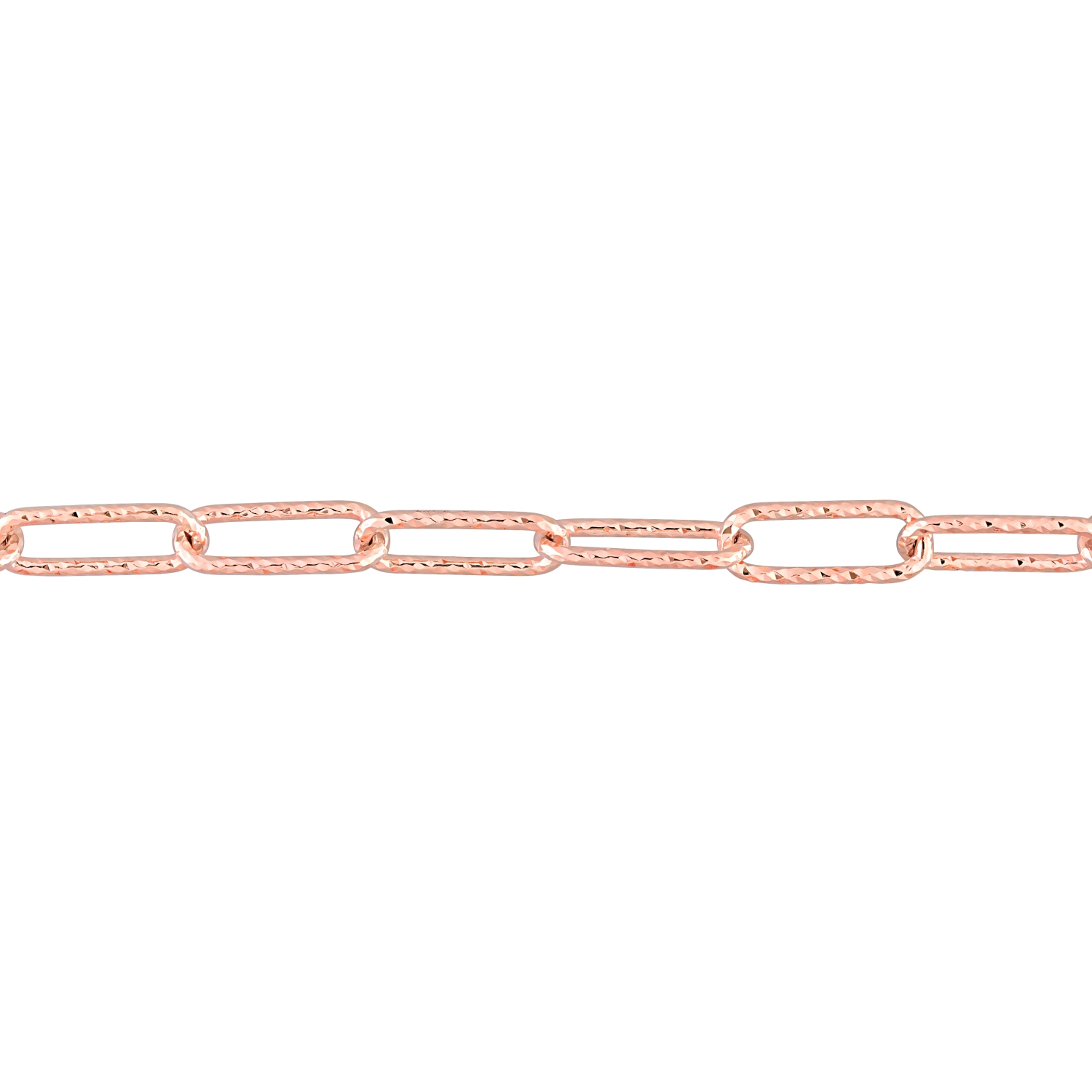 Bracelet Chaîne en trombone Fantaisie Argent Rose