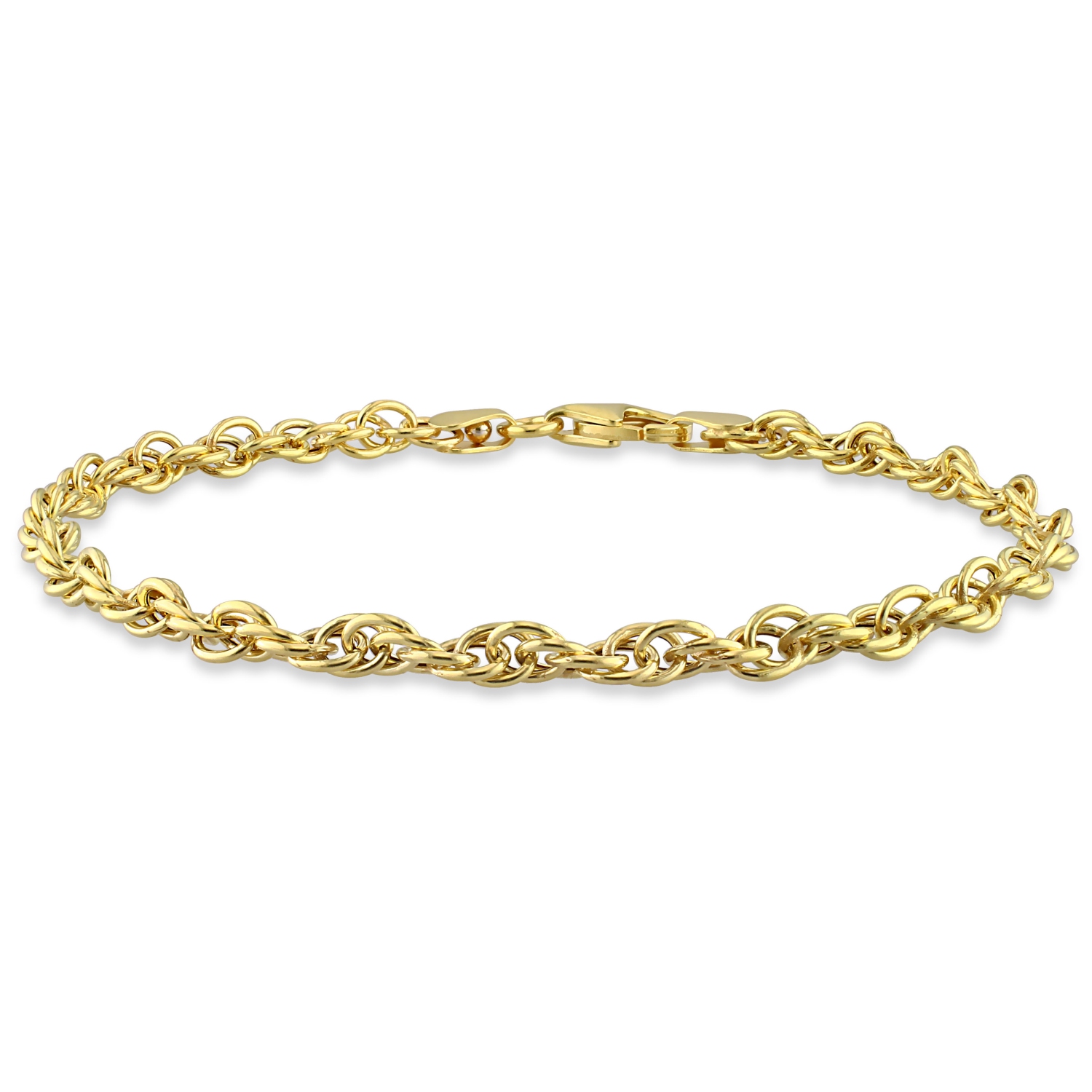 Bracelet Chaîne Singapour Argent Jaune