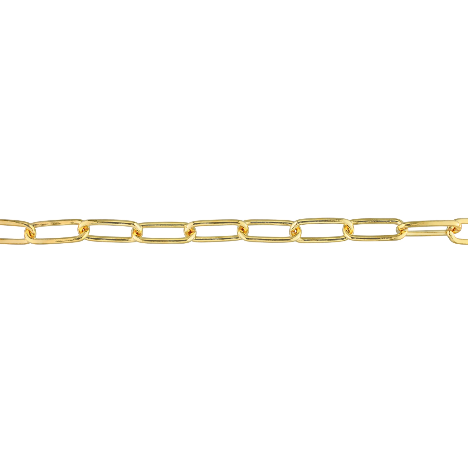 Bracelet Chaîne de trombone Argent Jaune
