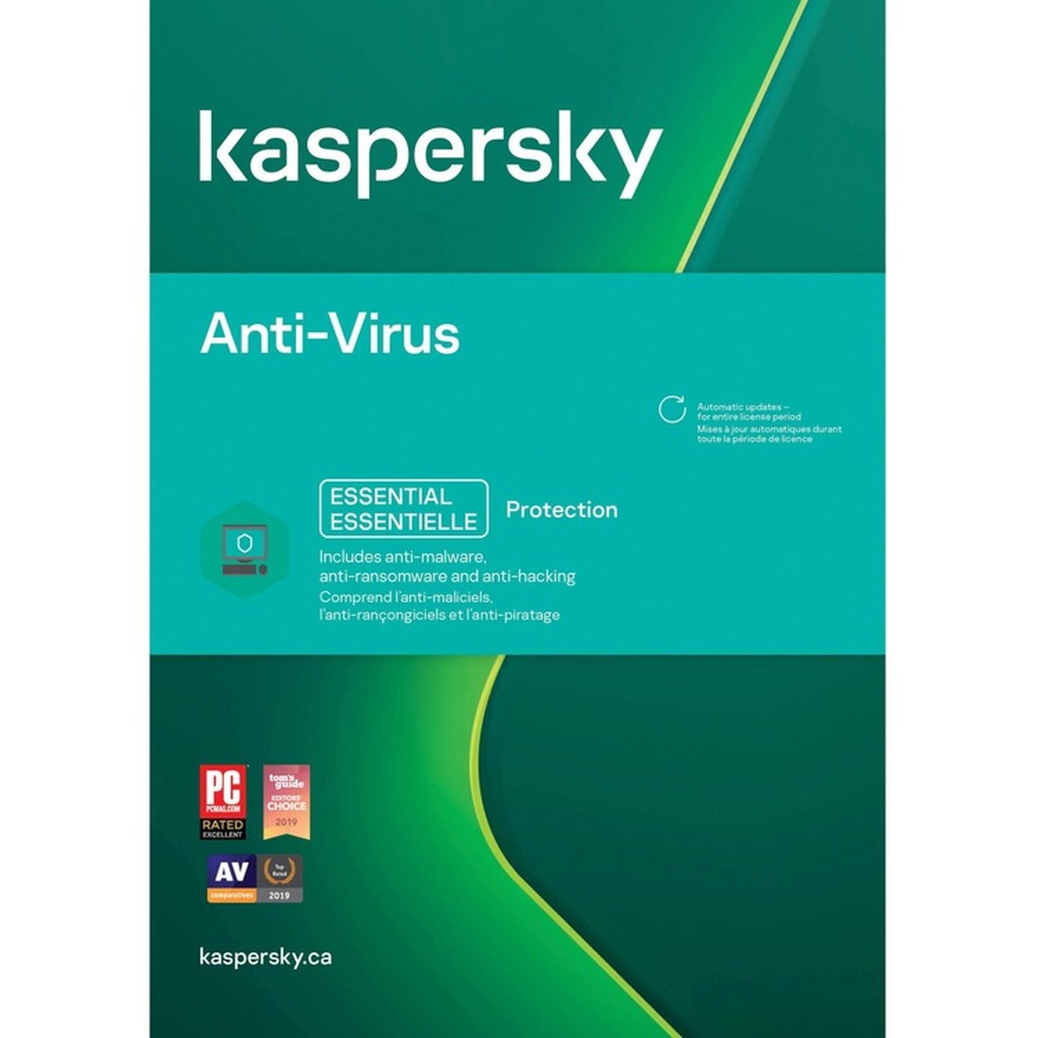 Kaspersky - Antivirus 3-User 1-Year BIL PC