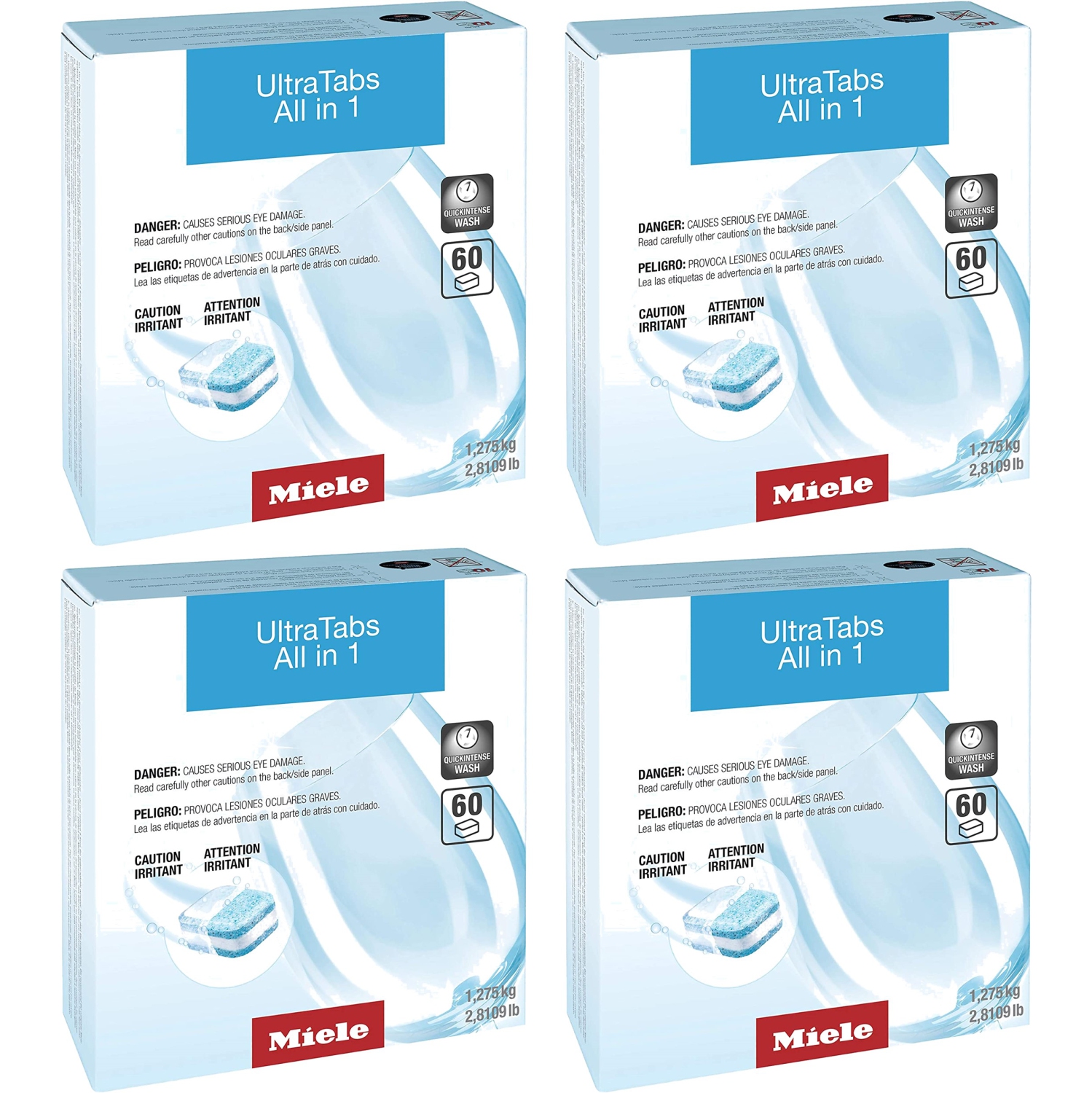 Miele UltraTabs All in 1 Dishwasher Detergent Tablets, 240-Pieces