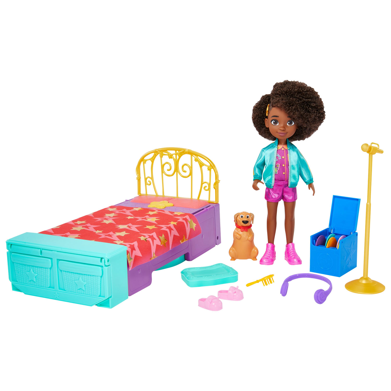 Mattel Karma World Bedroom to Stage Doll Playset