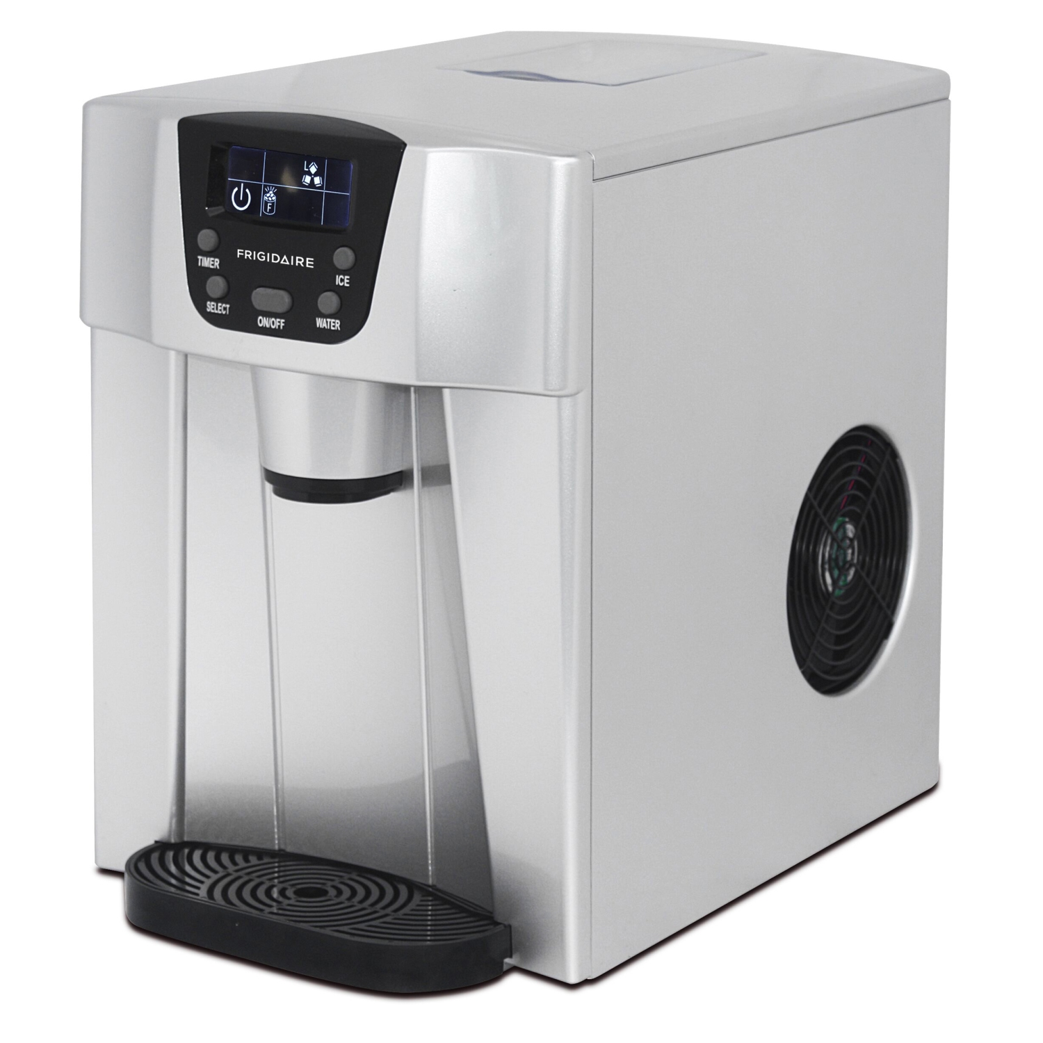 Machine à glaçons Frigidaire compacte et distributeur d'eau - Argent