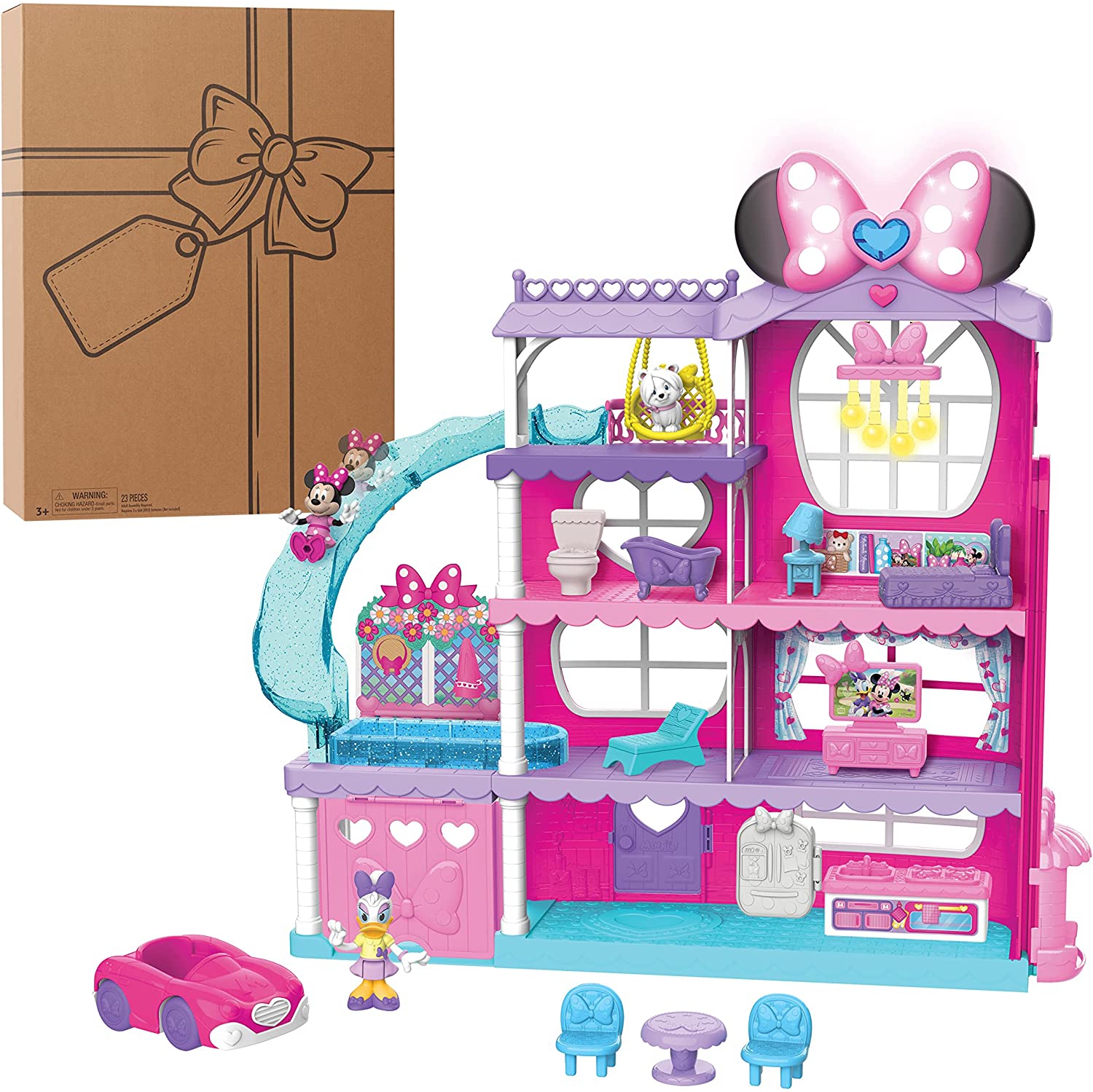 NEW 2022 Minnie Mouse Ultimate Mansion Playset, Kids Toys for Ages 3 Up