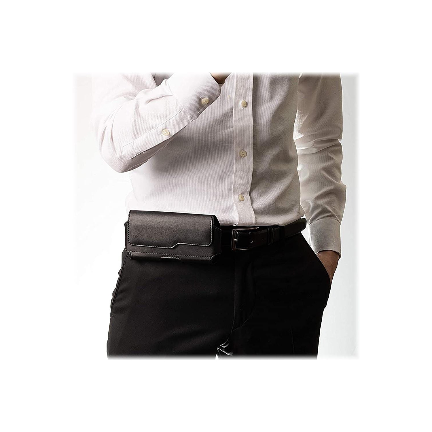 SaharaCase - Holster Case for Apple iPhone 14/14 Pro & 13/13 Pro & iPhone 12/12 Pro - Black