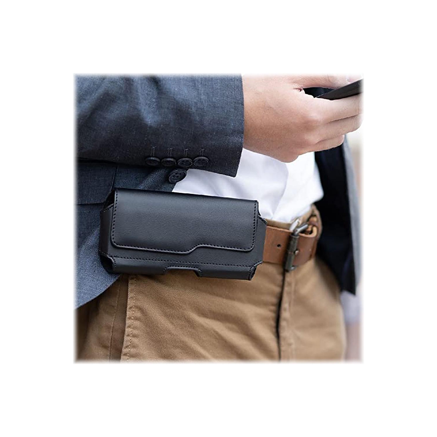 Étui SaharaCase - Étui de ceinture pour Apple iPhone 14 Pro Max, iPhone 14 plus, 13 Pro Max, iPhone 12 Pro Max - Noir