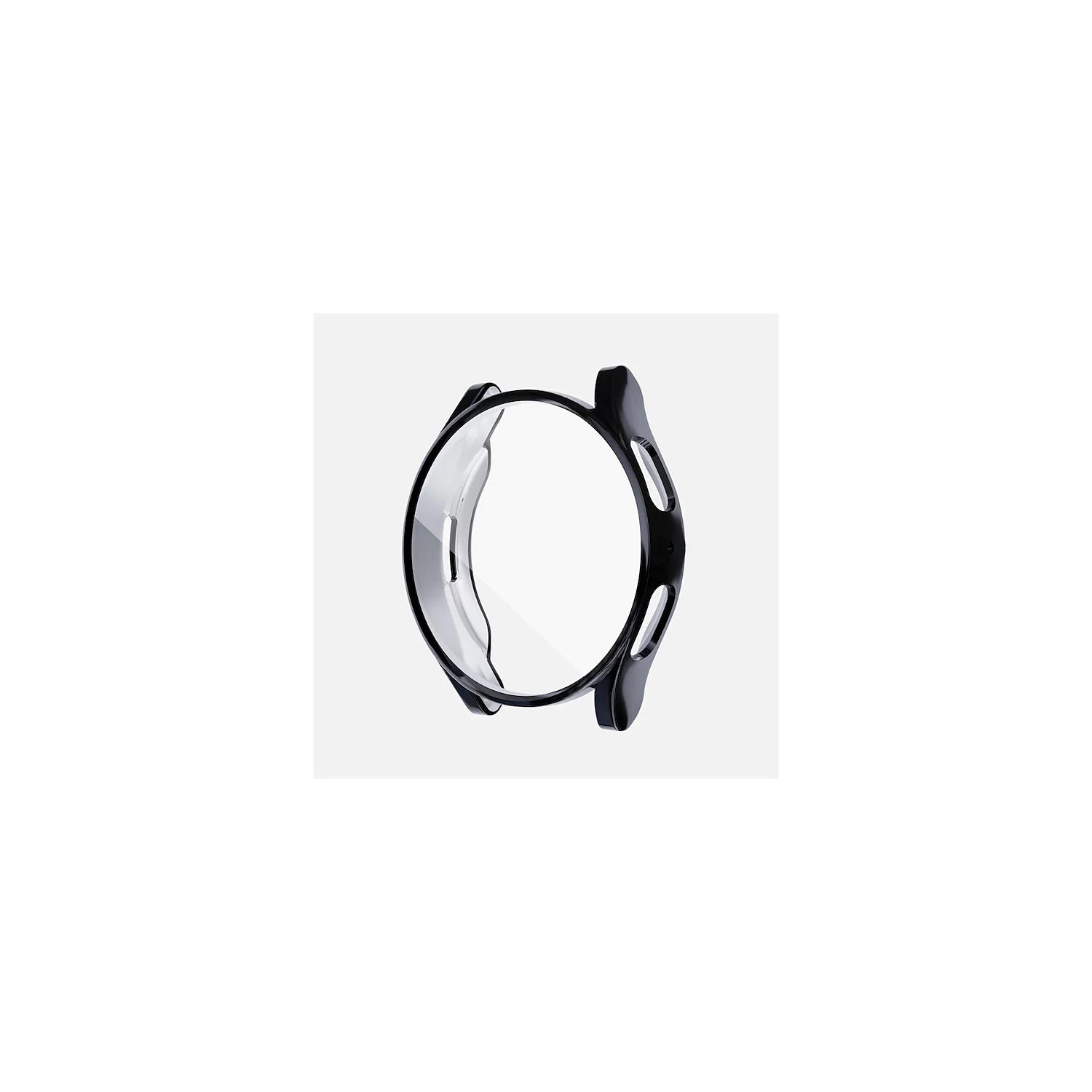 étui Housse de protection robuste avec protecteur d'écran en verre trempé pour Samsung Galaxy Watch 5, 44mm, noir