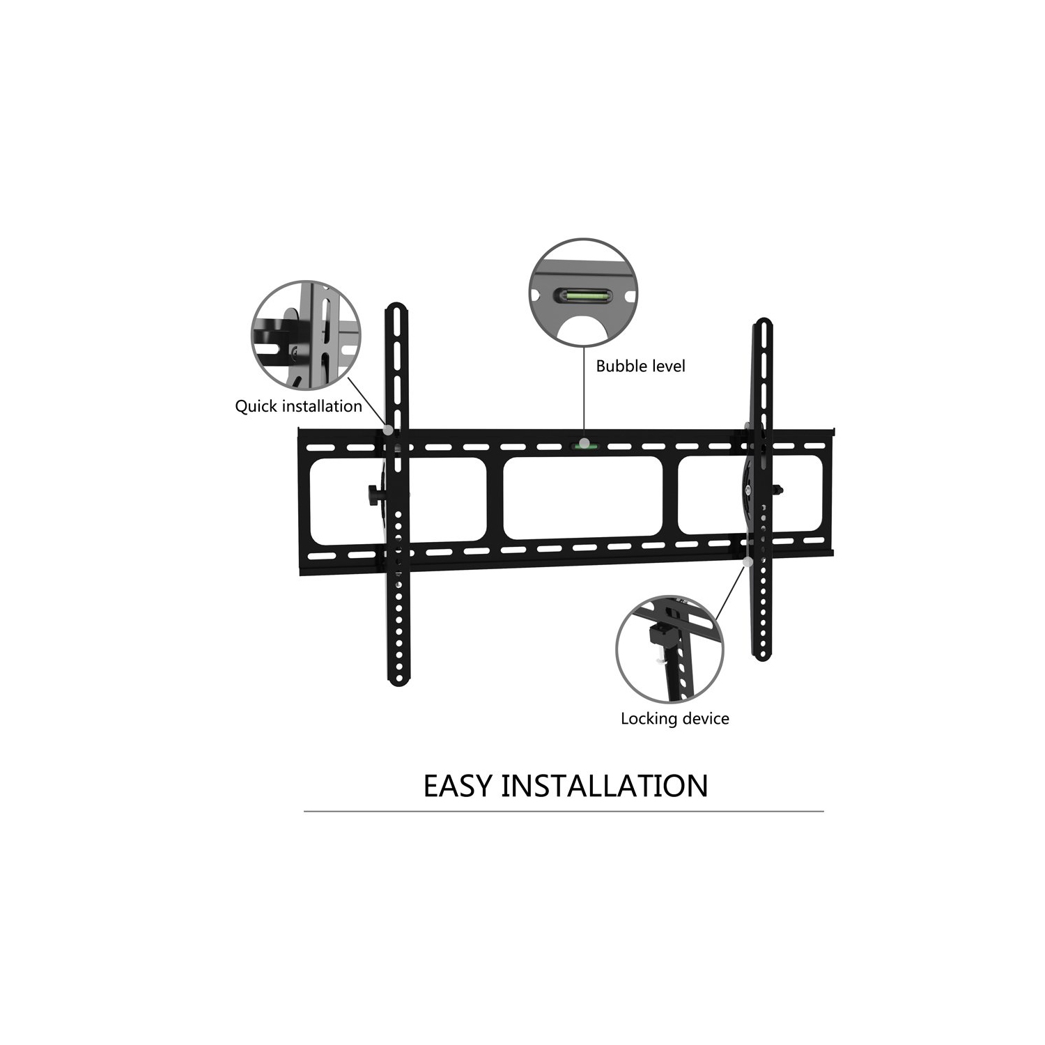 Support mural inclinable POUR écran plat de 40 à 100 po D’AMER