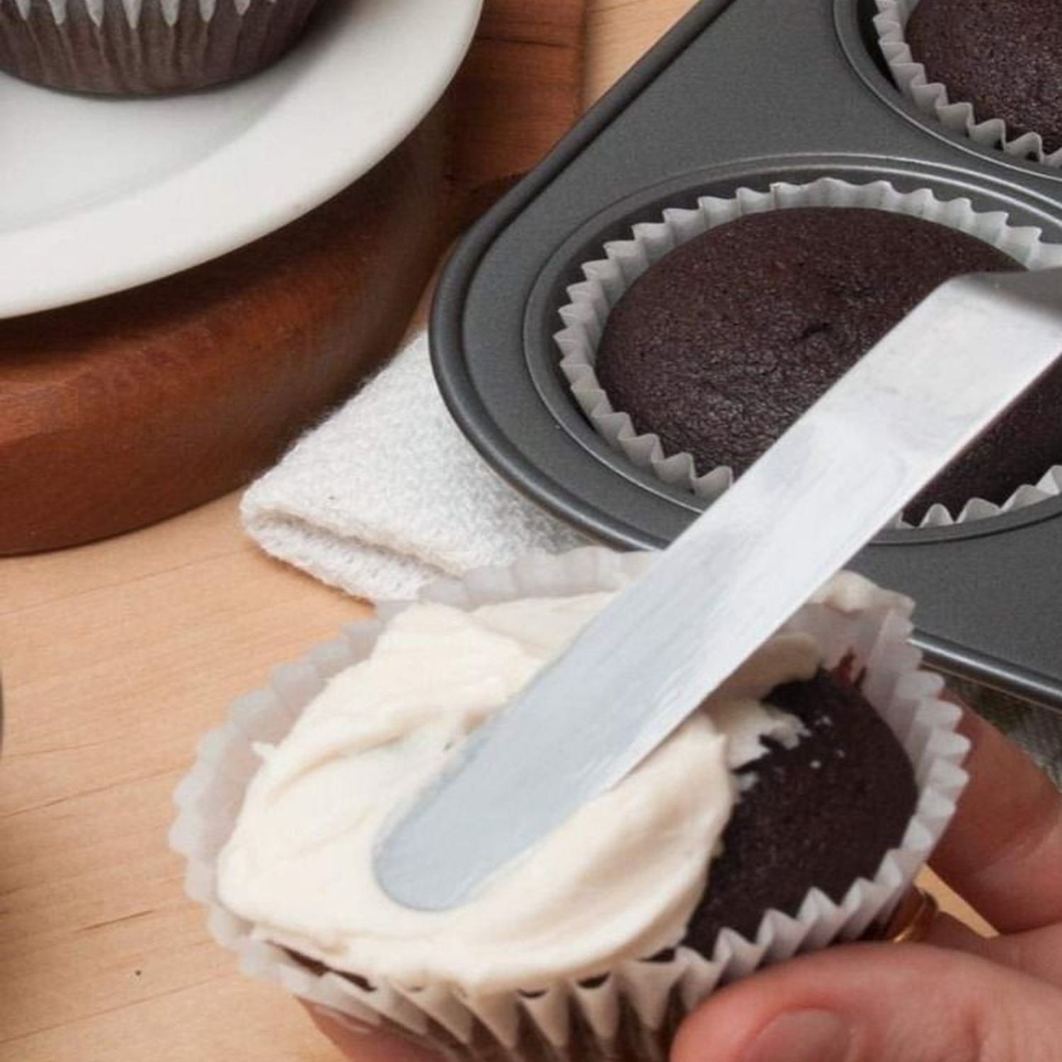 Icing Spatula, Stainless Steel Cake Spatula with Sturdy and Durable Handle Cake Decorating Spatula Set of 3 - Multi purpose Use for Home, Kitchen or