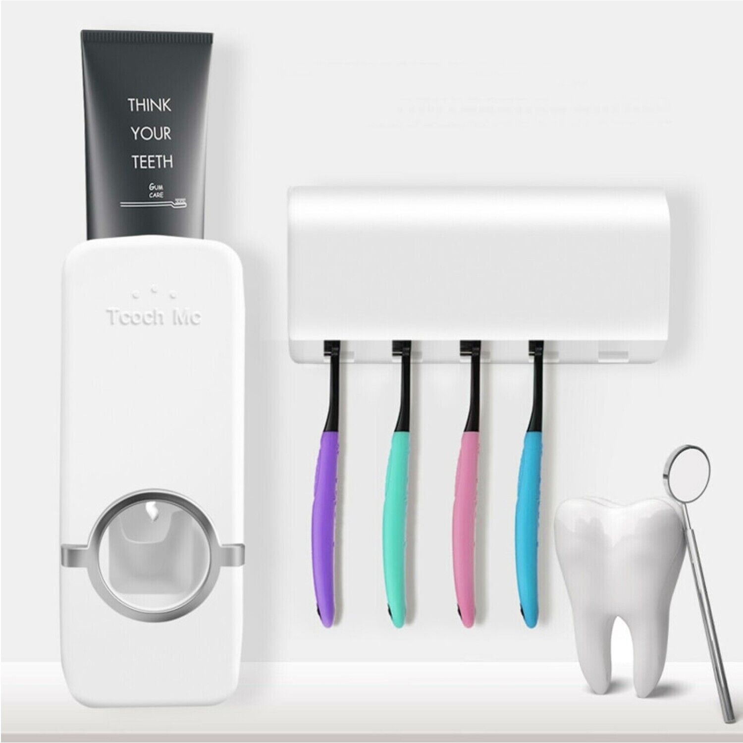Touch Me - Automatic Toothpaste Dispenser Toothbrush Holder