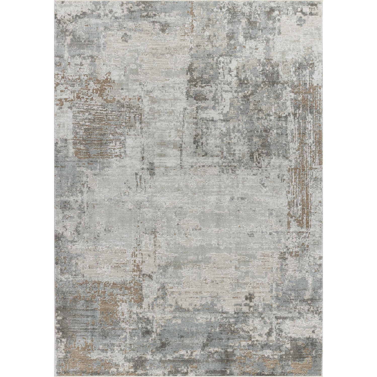 Rug Branch Verona Contemporary Abstract Distressed Beige/Brown Area Rug
