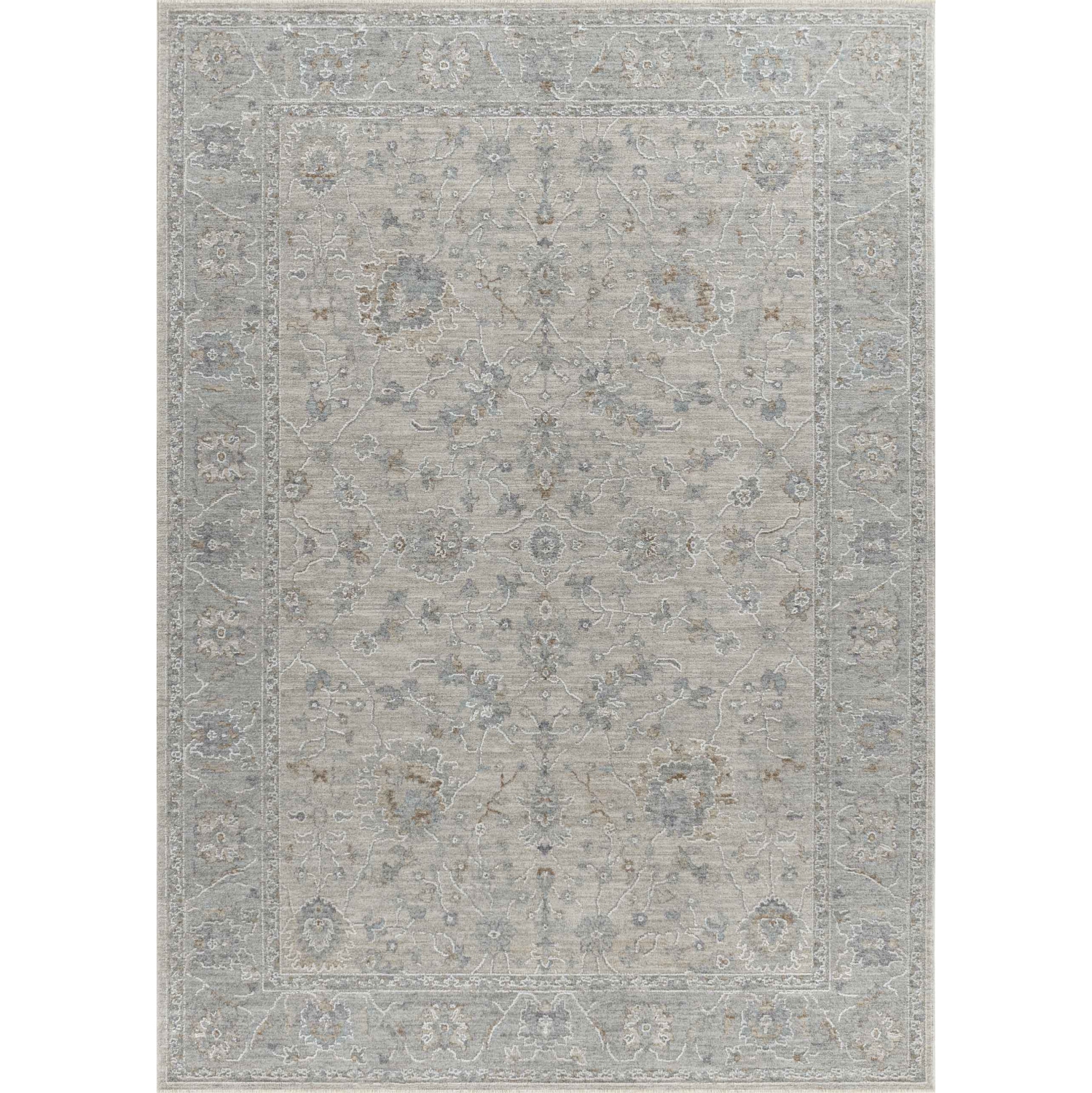 Rug Branch Safiya Traditional Floral Medallion Gold/Beige Area Rug