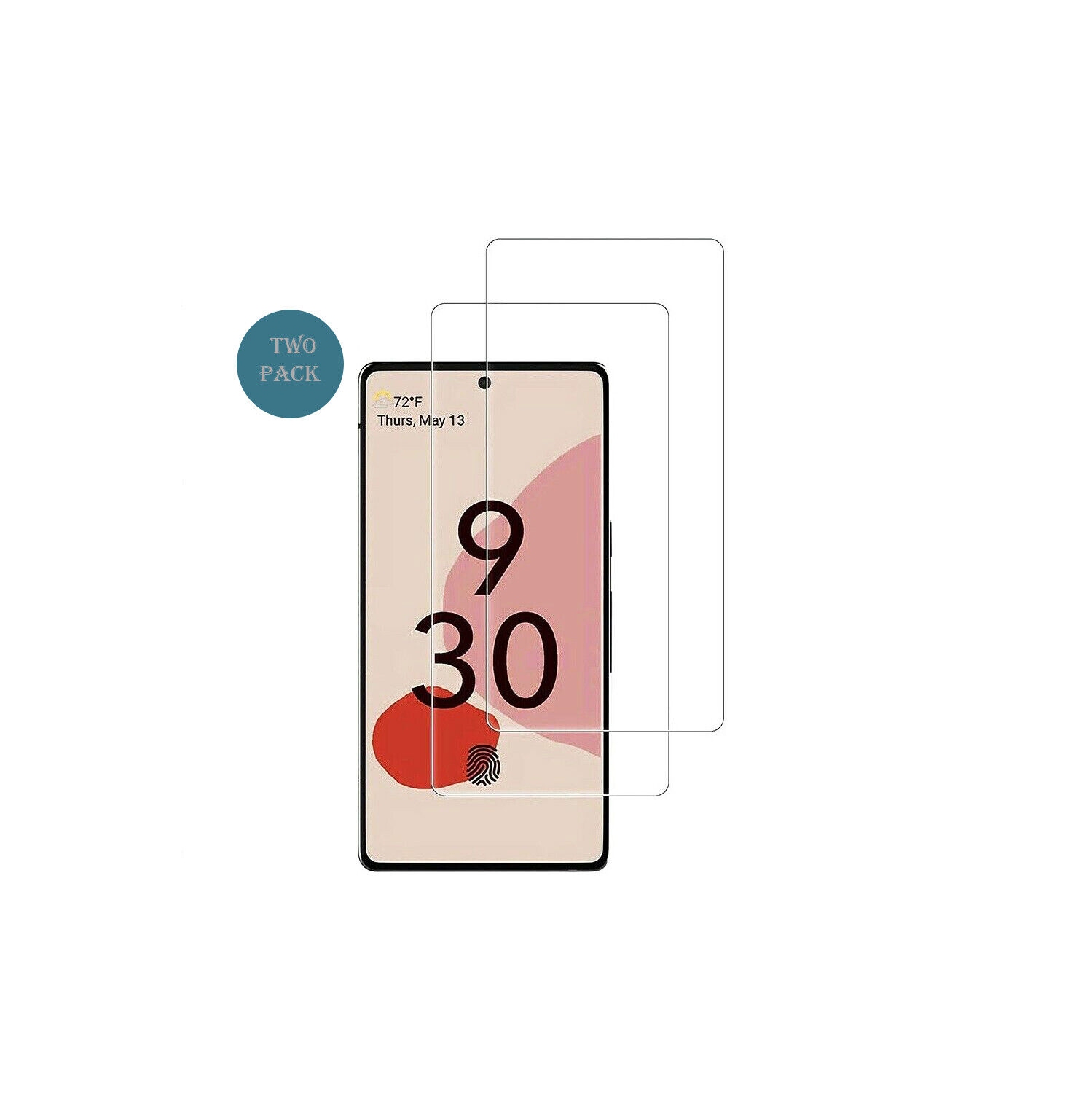 [2 PACK] Google Pixel 6 Screen Protector Tempered Glass Screen Protector Guard - Case Friendly