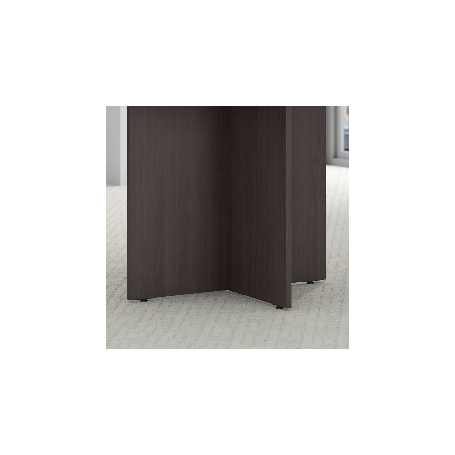 Bush Business Furniture 42W Round Conference Table in Storm Gray