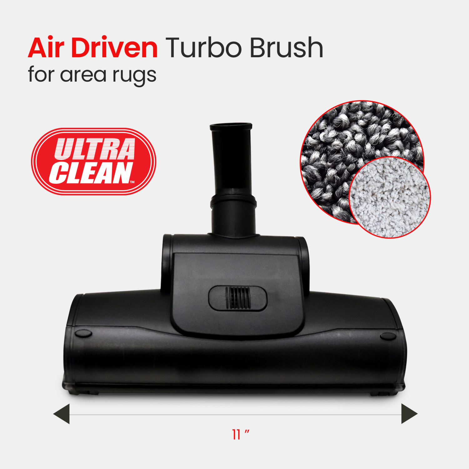 Ultra Clean SC100 Heavy Duty Powerful Central Vacuum System –with Air Turbo Nozzle,Hose & Accessories-Ideal for Hardwood Floors, Area Rugs & Berber