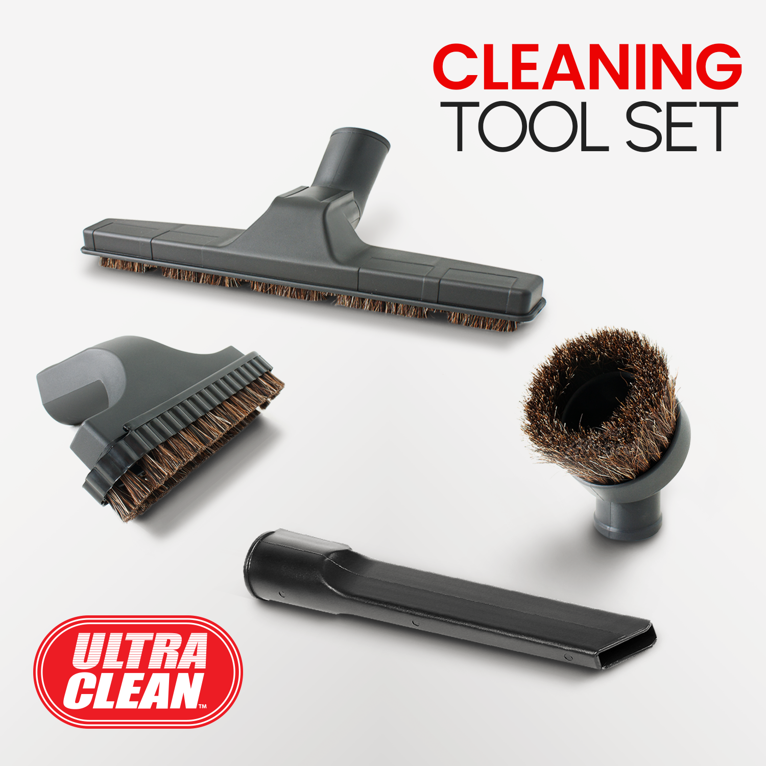 Ultra Clean SC100 Heavy Duty Powerful Central Vacuum System –with Air Turbo Nozzle,Hose & Accessories-Ideal for Hardwood Floors, Area Rugs & Berber