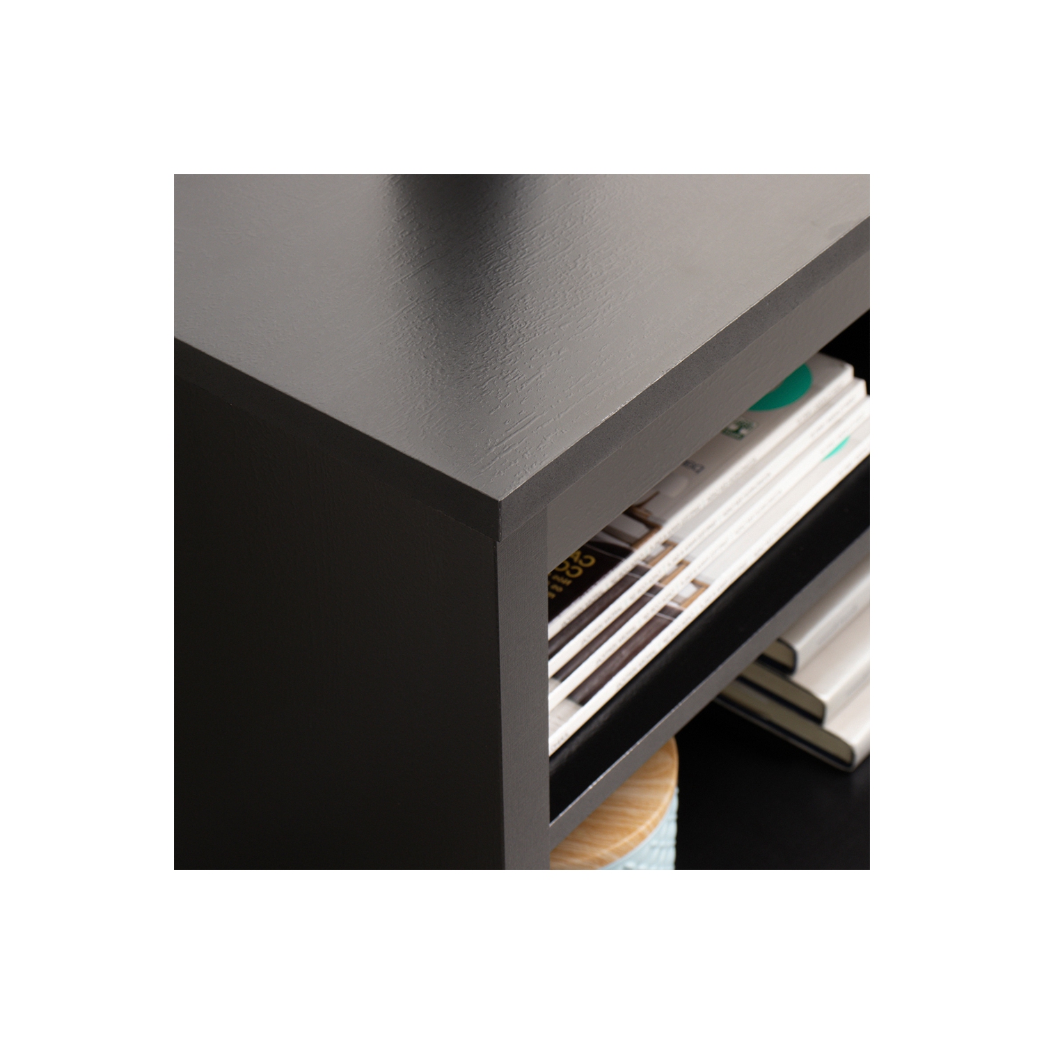 Meuble multimédia Madesa pour téléviseur meuble avec 6 tablettes et système d'organisation des câbles pour 65, 75 po, salon et chambre moderne en