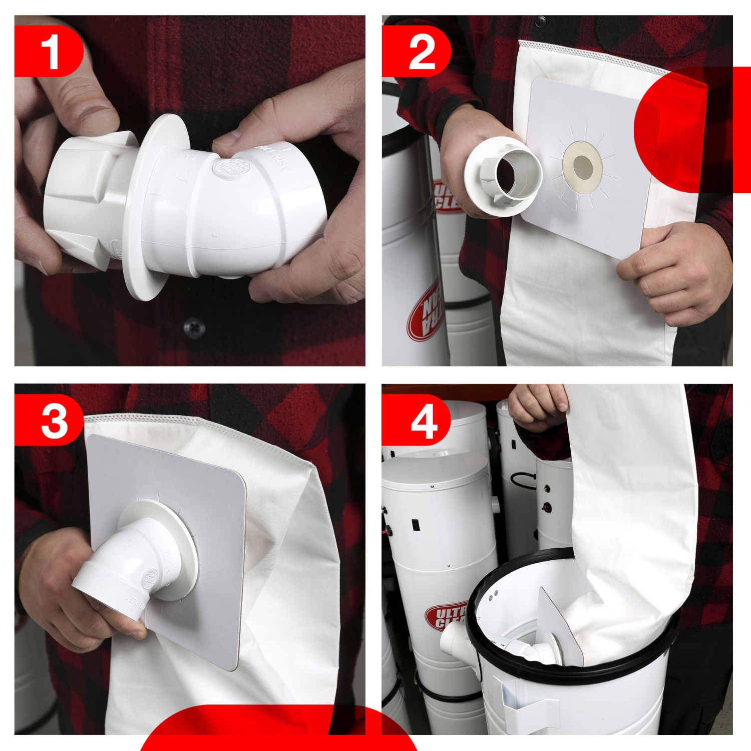 Ultra Clean SC300 Heavy Duty Powerful Central Vacuum System Power Unit with Ametek Tangential Bypass Motor Up to 10,000 sq.ft Homes – Made in Canada