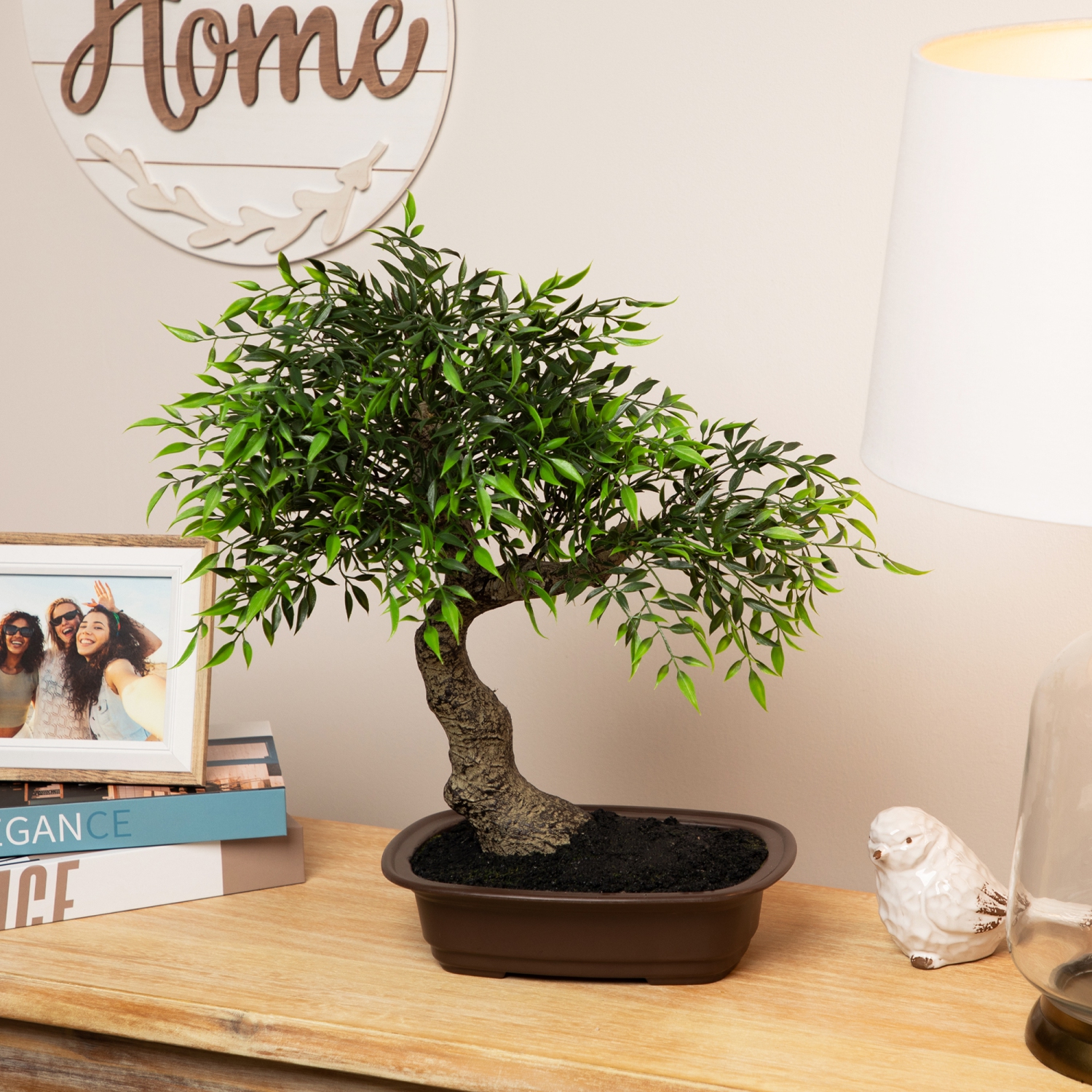 Mini bonsaï Arbre artificiel dans une casserole - 18 po