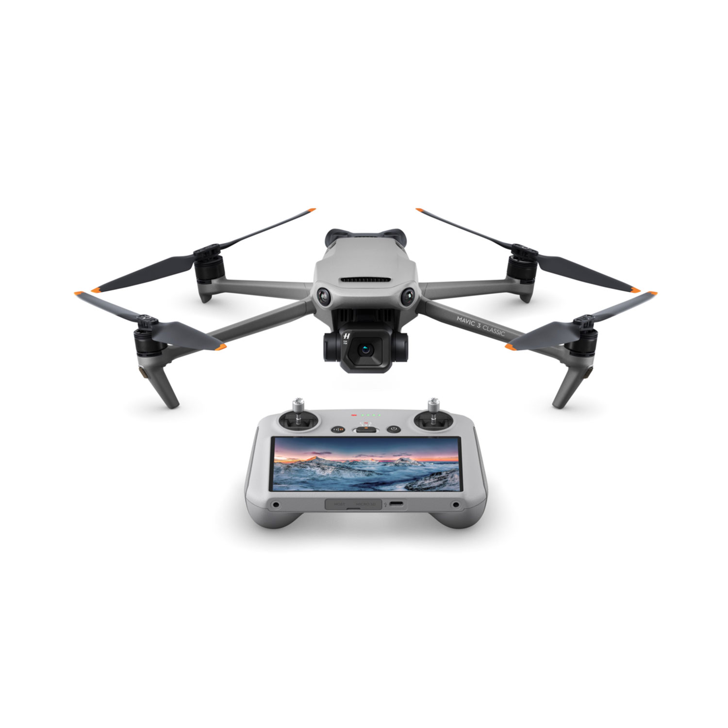 DJI Mavic 3 Classic Quadcopter Drone & Remote Control with Built-in Screen (DJI RC) - Grey