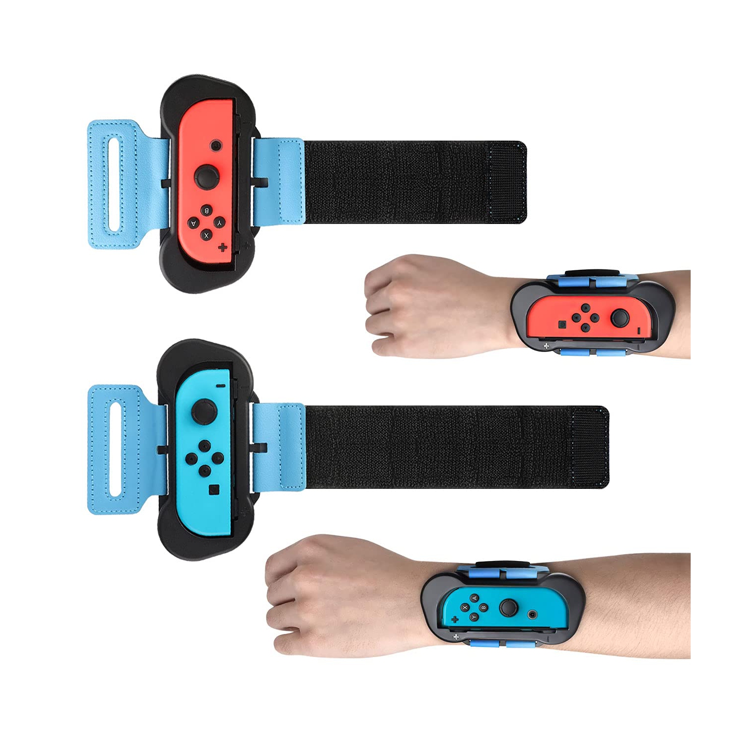 MoKo – bandes de poignet pour Just Dance 2022 2021 2020, Switch Sports, Switch Zumba Burn It Up, Cardio Boxing Series, compatible avec les WIT