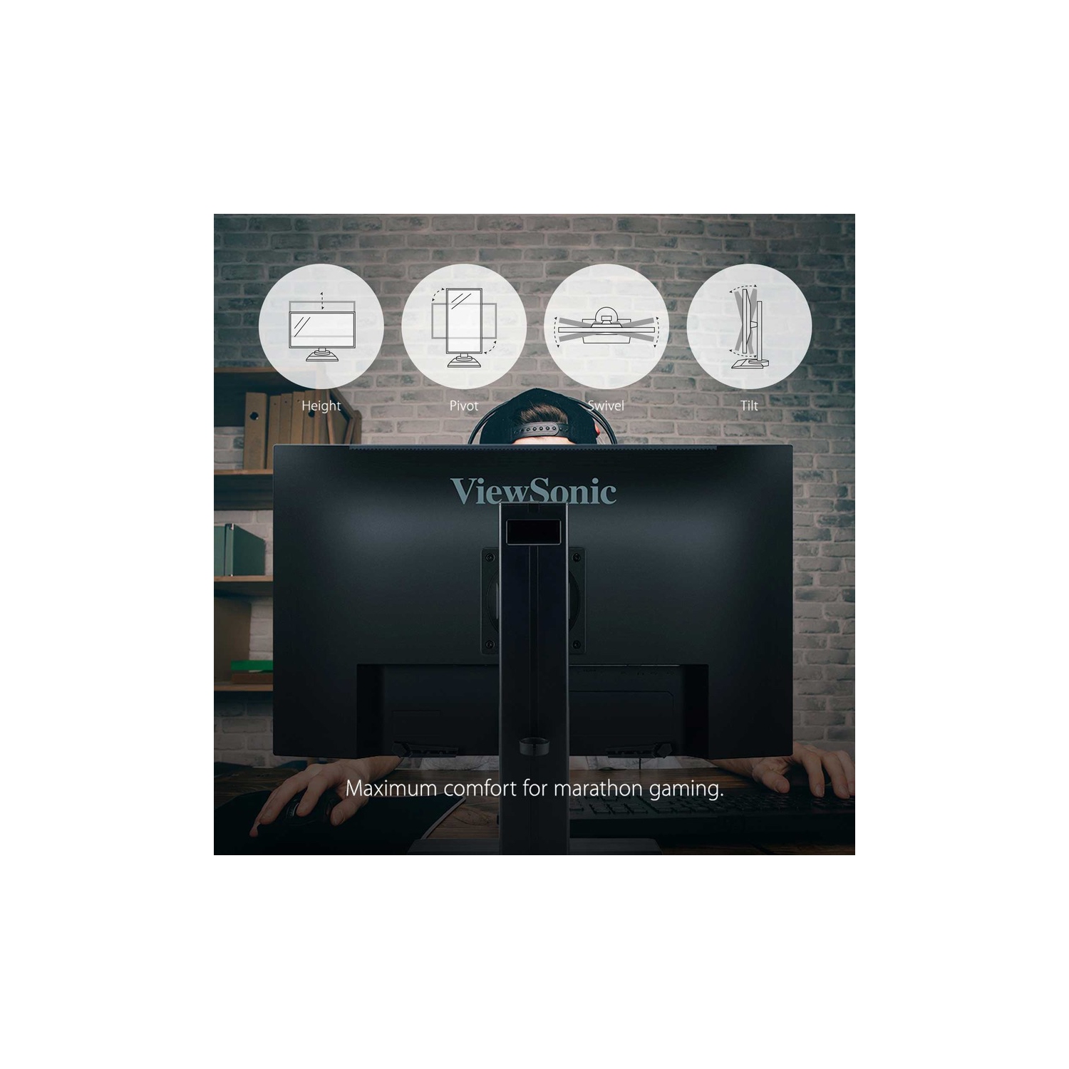 VIEWSONIC 24" FHD 240Hz 1ms GTG IPS LCD FreeSync Gaming Monitor - Black