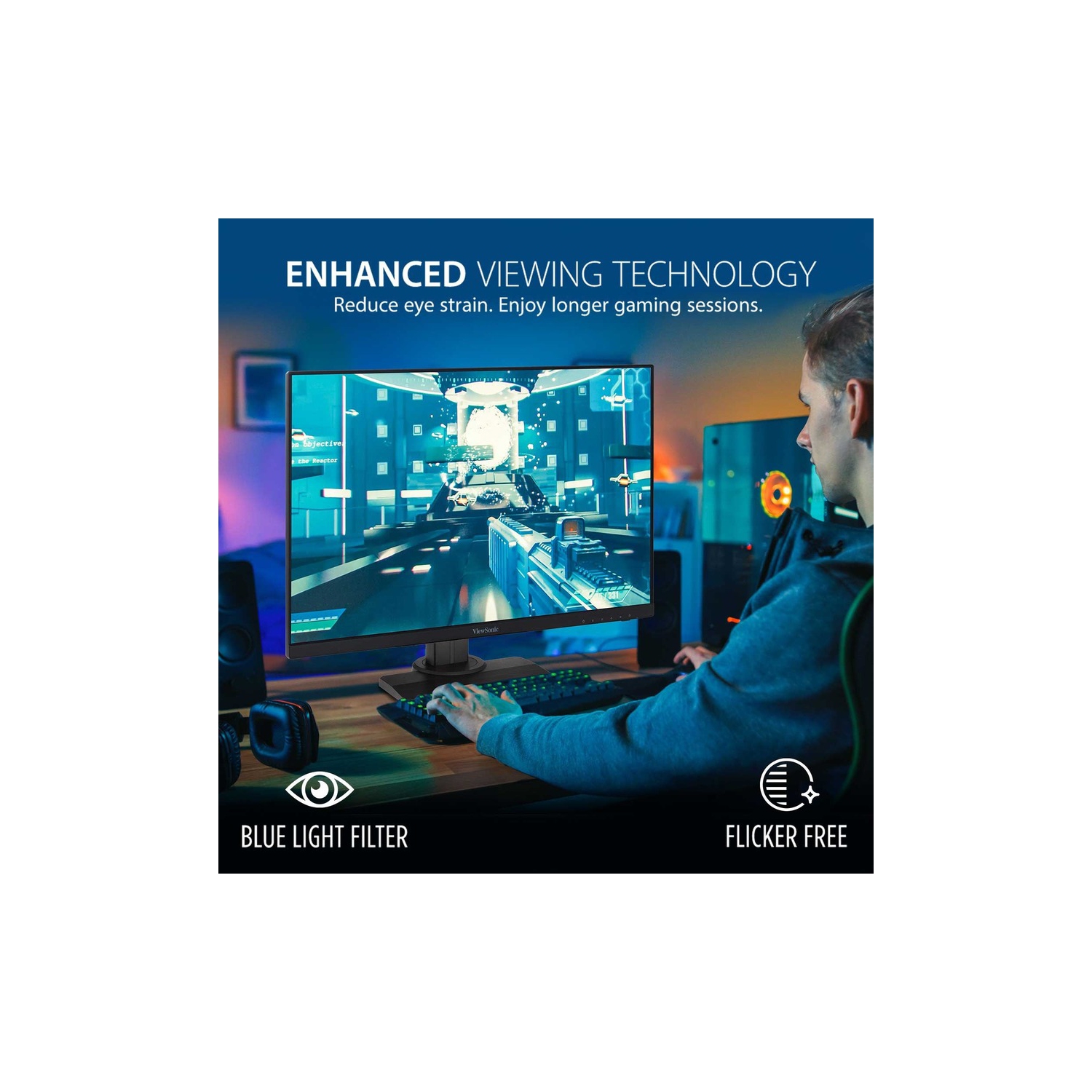 VIEWSONIC 24" FHD 240Hz 1ms GTG IPS LCD FreeSync Gaming Monitor - Black