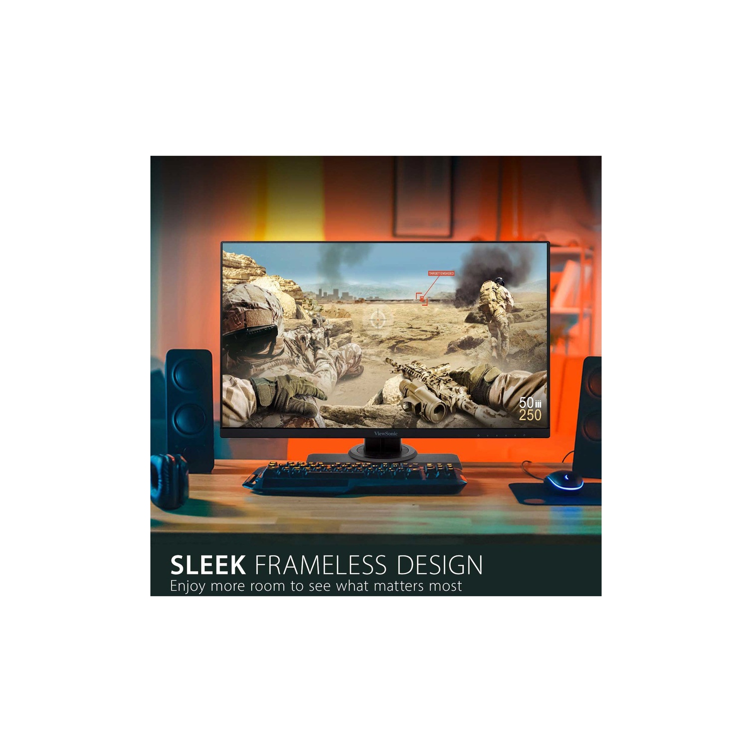 VIEWSONIC 24" FHD 240Hz 1ms GTG IPS LCD FreeSync Gaming Monitor - Black