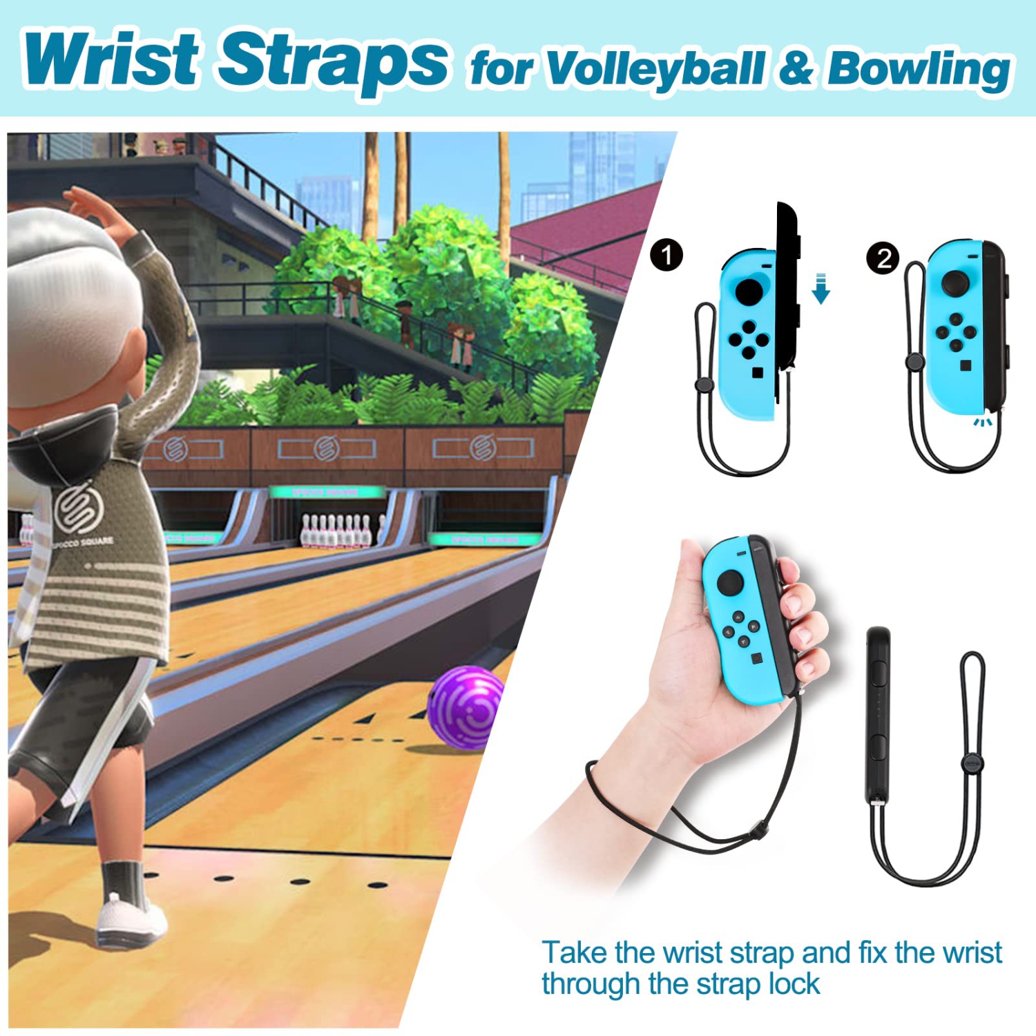 Ensemble d’accessoires de sport pour Switch de TiMOVO pour Nintendo Switch/Switch DELO, ensemble de jeux de sport 9-en-1 Switch et club de golf Switch