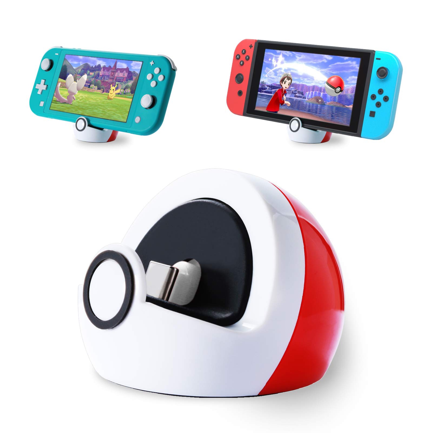 Antank Tiny Charging Stand Compatible with Nintendo Switch and Switch Lite/Switch OLED, Type-C Port Charge Dock Station no P
