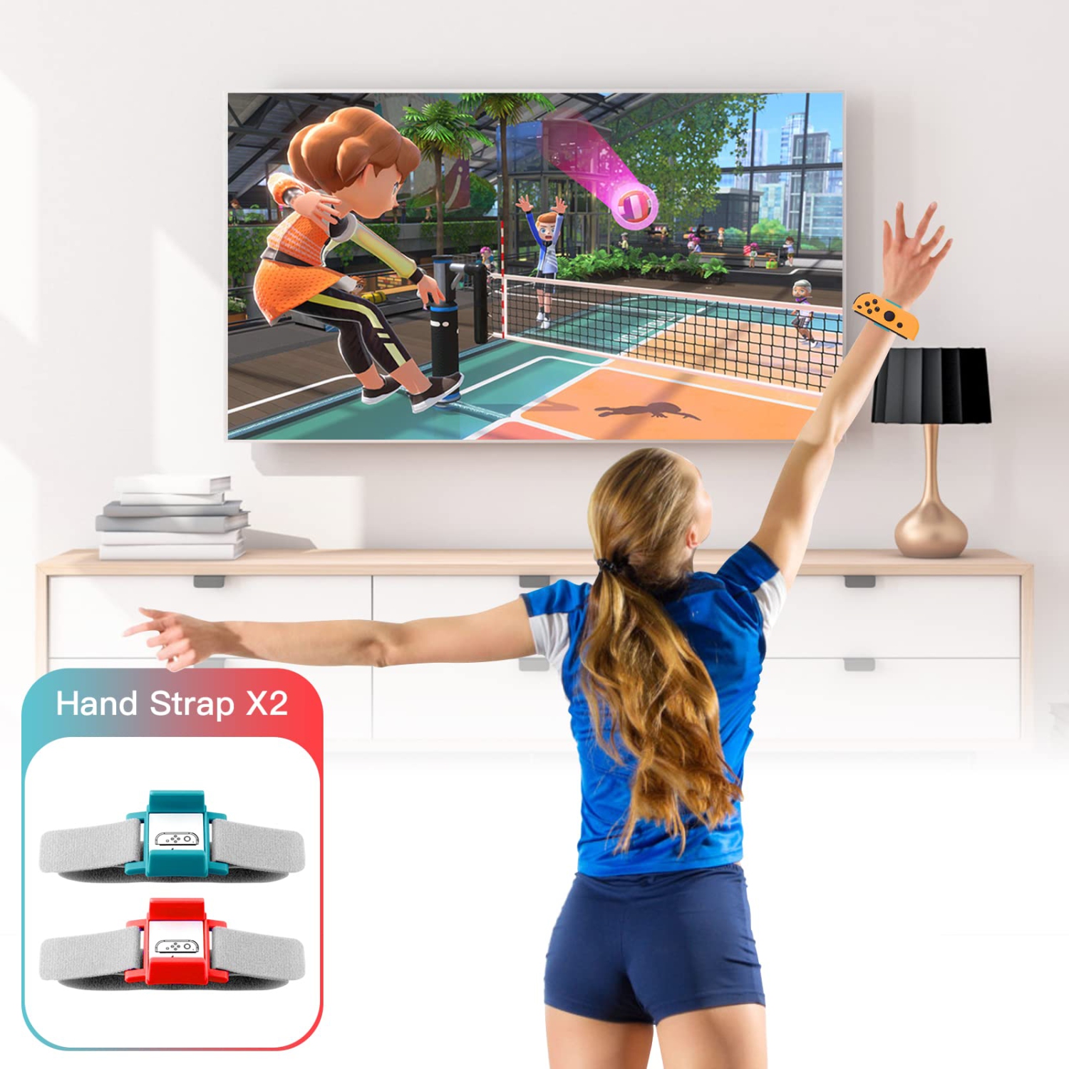 Switch Sports Accessories Bundle 10-in-1 Kit for Nintendo Switch & Switch OLED, Tennis Rackets, Bowling Grips, Fencing Grips, Wristbands, Leg Straps,