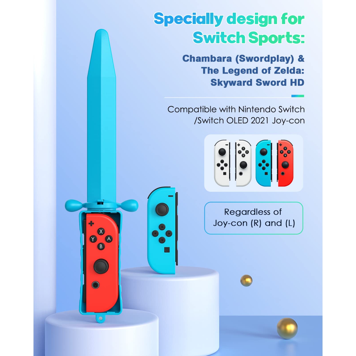 Nintendo Switch Sports Chambara Sword Accessory Twin Pack