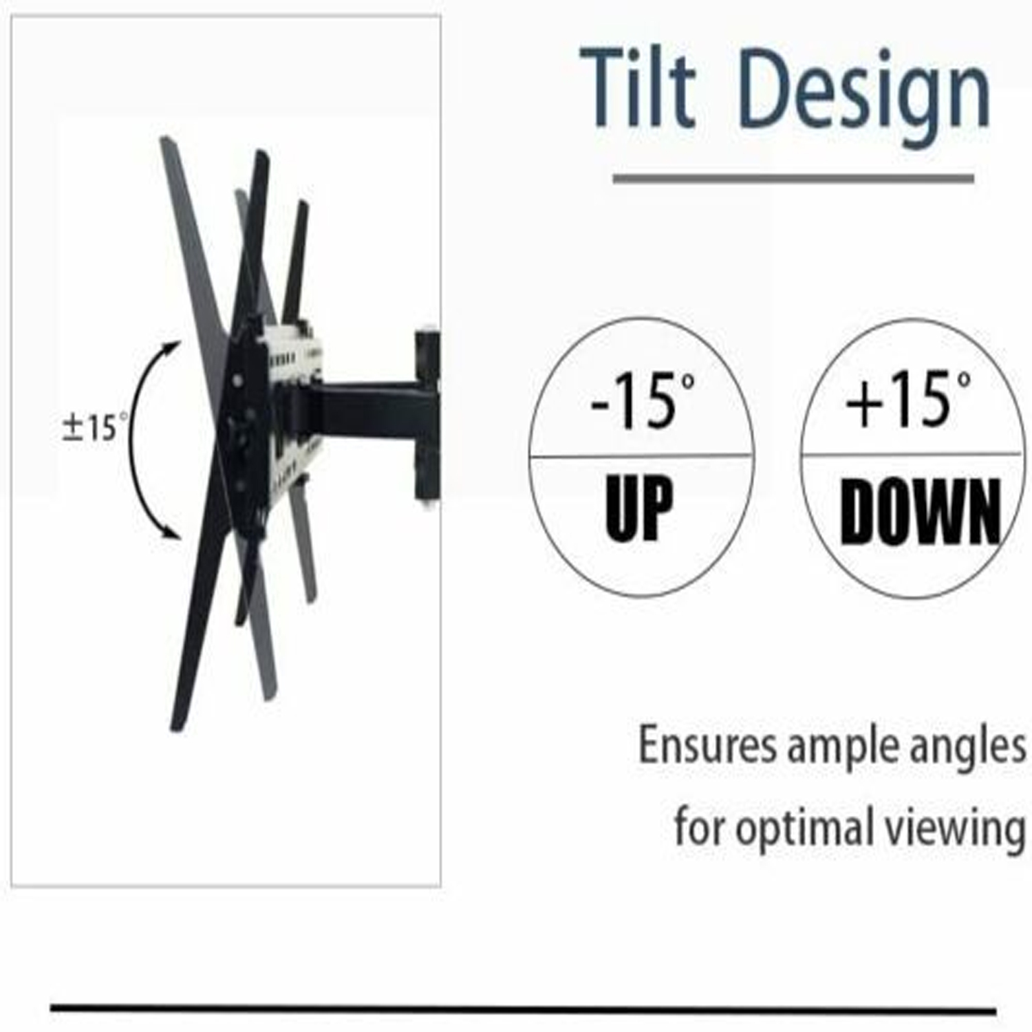 Support de montage mural TV robuste avec verrou de sécurité pour téléviseurs LCD incurvés/plats de 37" à 70" pouces