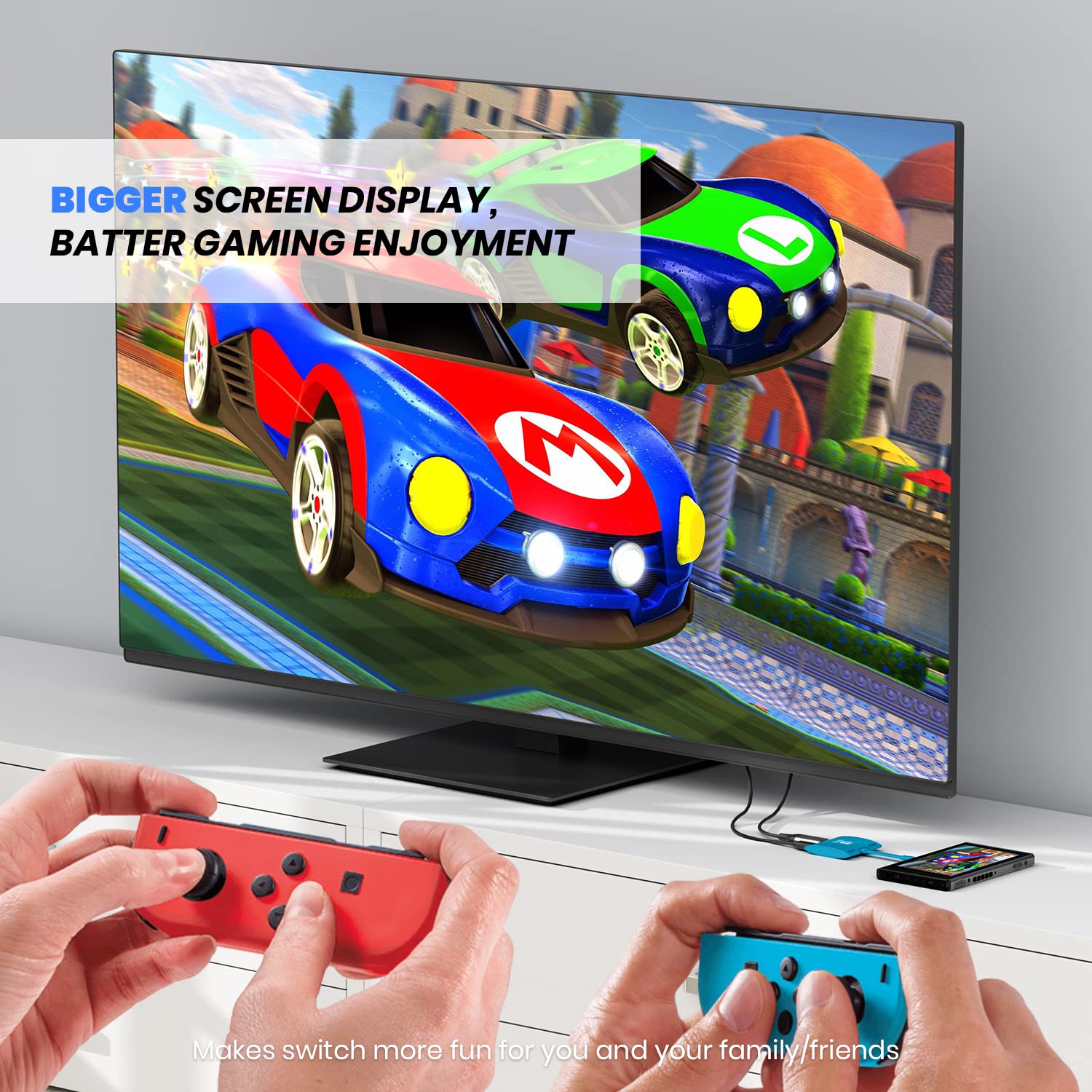 Switch Dock 4K Replacement for Nintendo Switch Dock 1080P TV Docking Station for Nintendo(Blue)