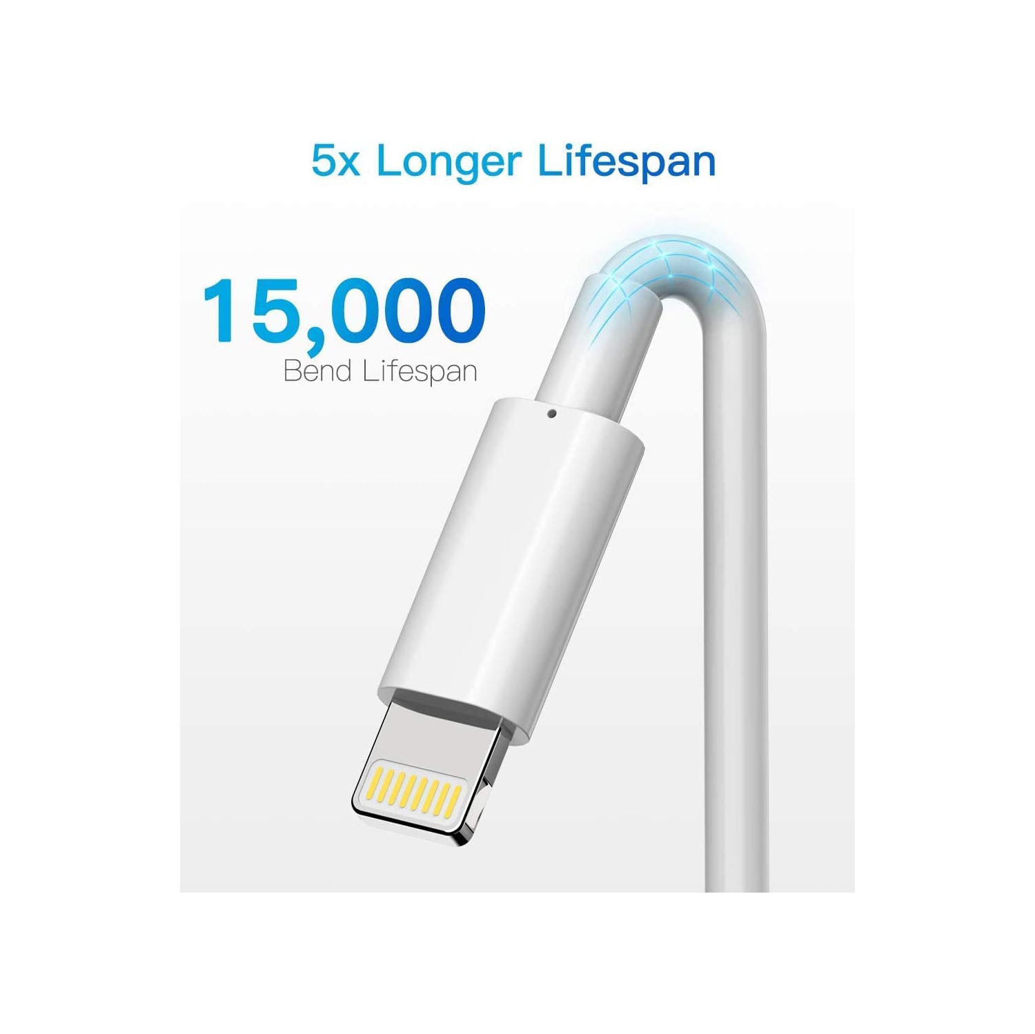 Q Lightning Cable MFi Certified, 3 Pack 3ft Lightning to USB-A Cable for iPhone Charger Compatible with iPhone 13 12 11 pro max 11 pro Xs Max XR X 8