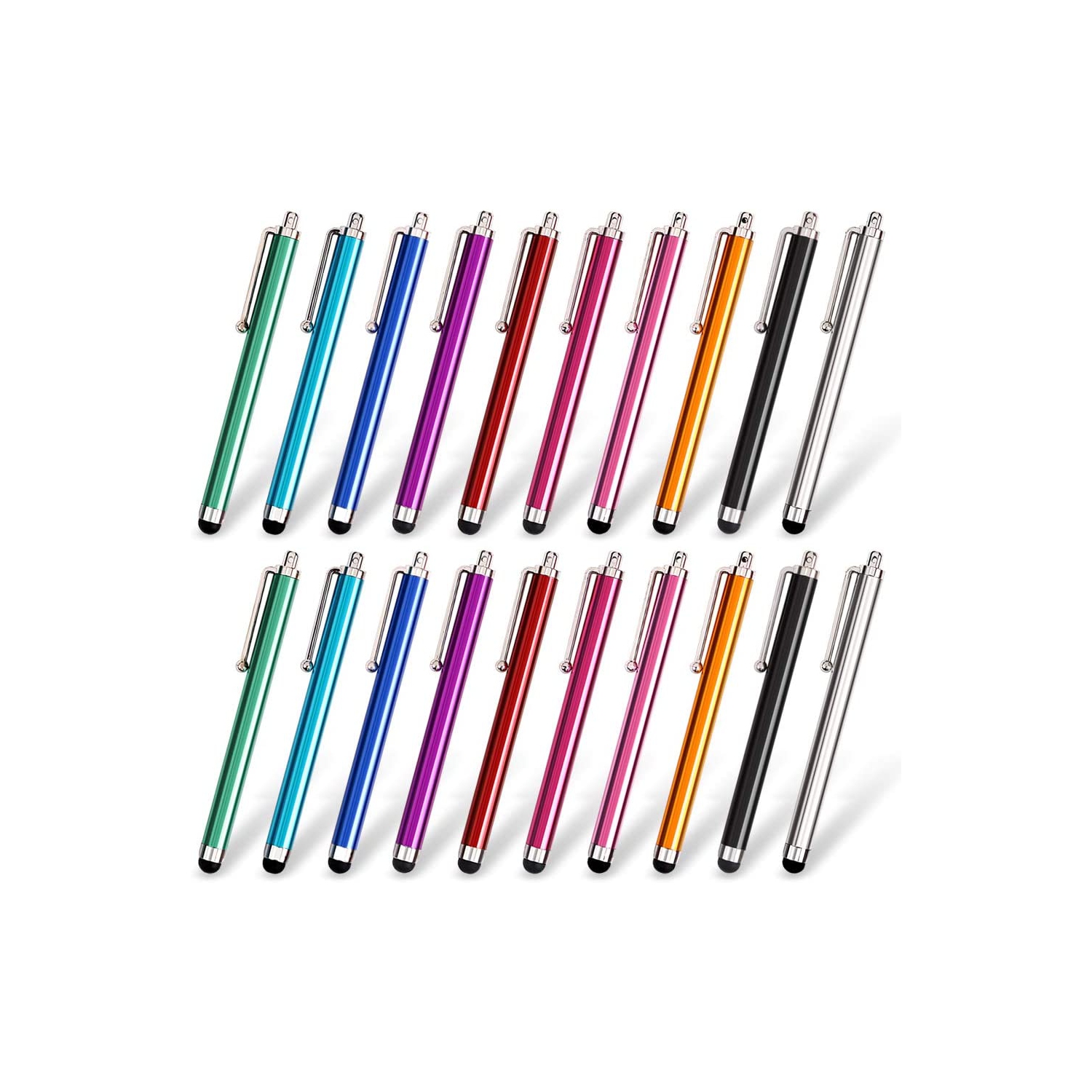 h Stylus Pen Set of 20 Pack, Universal Capacitive Touch Screen Stylus Compatible with iPad, iPhone, Samsung, Kindle Touch, Compatible with All Device with Capacitive Touch Screen