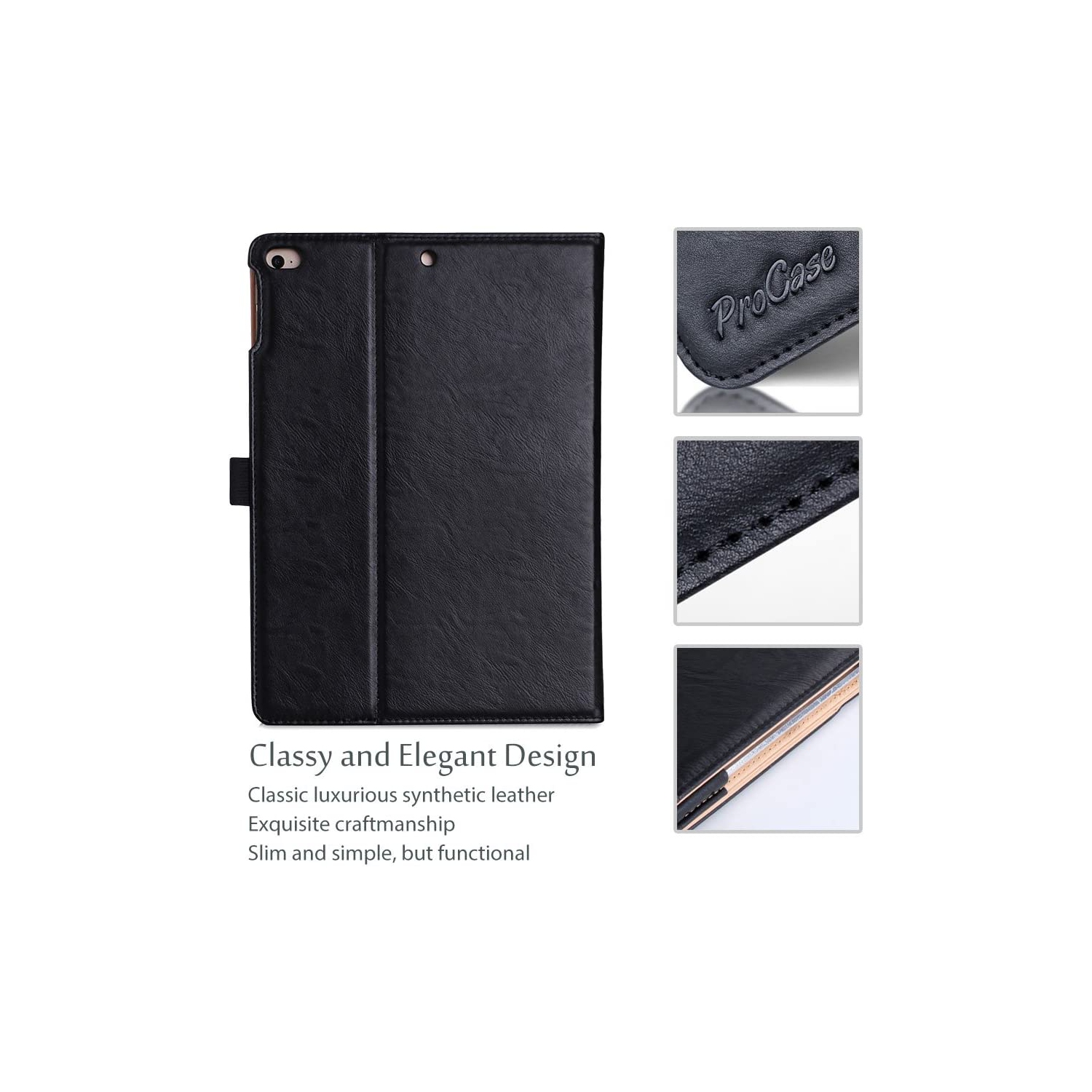 P iPad 9.7 Case 2018 iPad 6th Generation / 2017 iPad 5th Generation Case - Stand Folio Cover Case for Apple iPad 9.7 inch, Also Fit iPad Air 2 / iPad