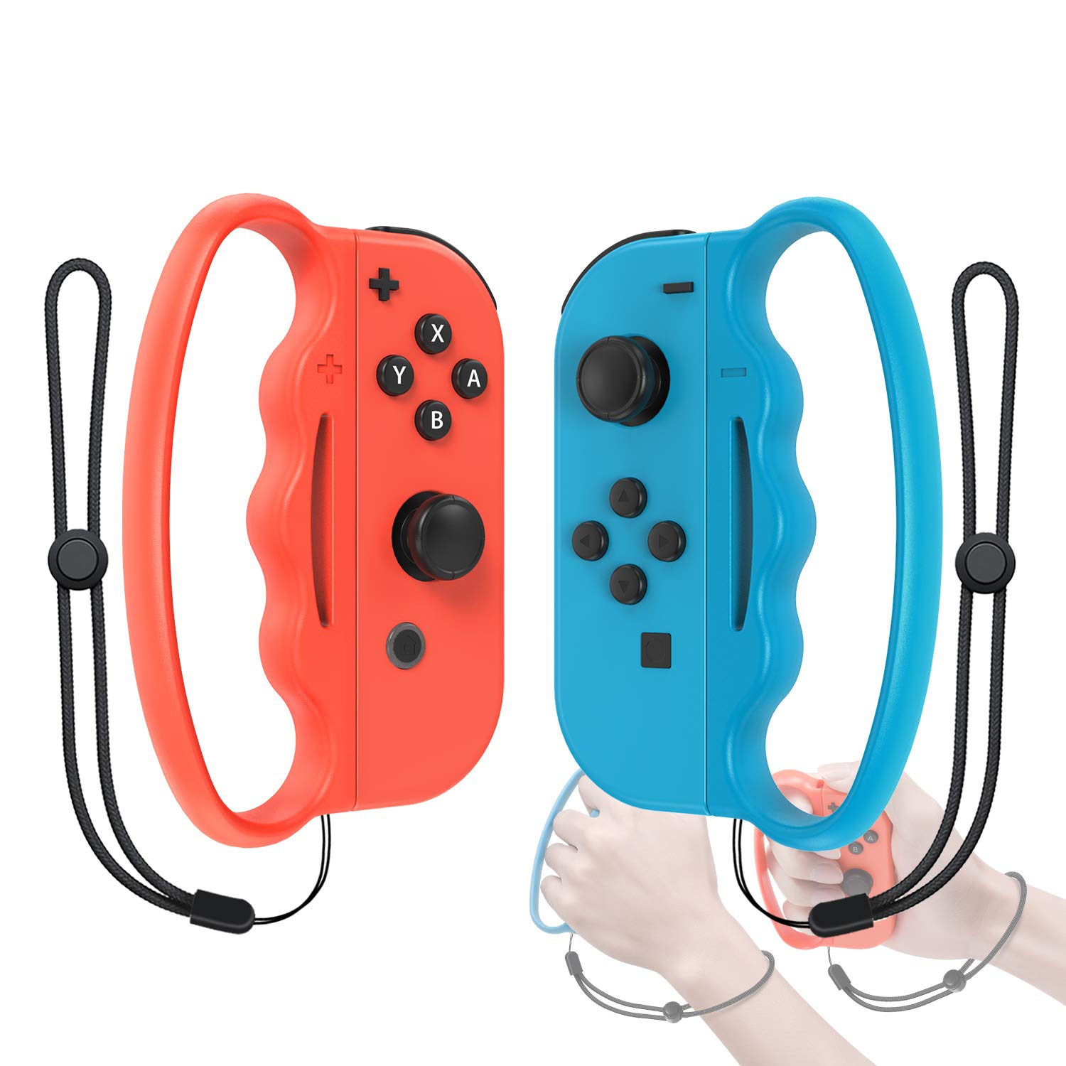 Fitness Boxing Hand Grip Compatible with Joy Con Controller, Compatible with Nintendo Switch/Switch OLED Model 2021 Controll