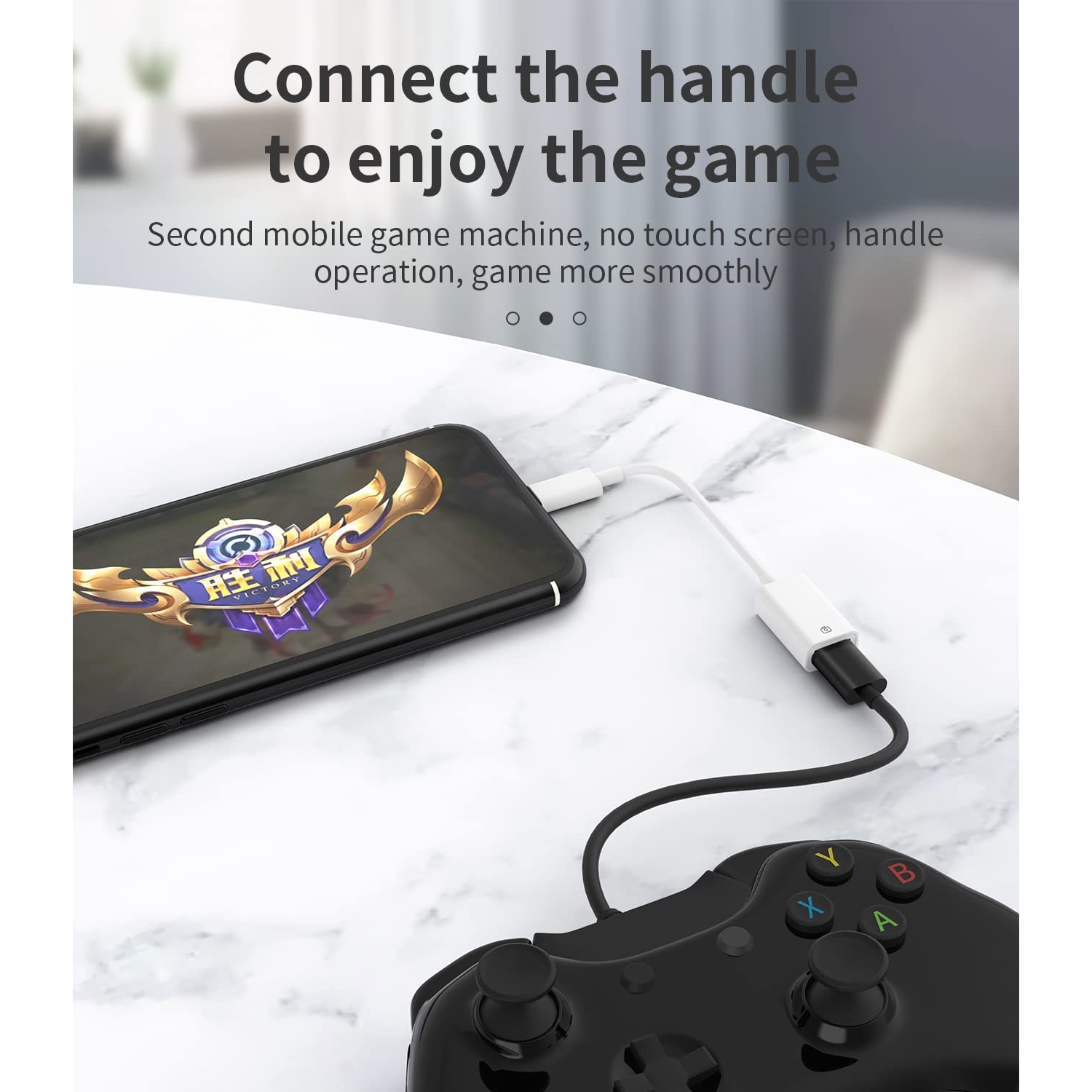 iPhone OTG Adapter Lightning Male to USB Female Dongle Cable Compatible with 13 11 12 Pro Max Mini Xr X Xs 8 7 Se Plus for Apple Ipad Air Camera Card