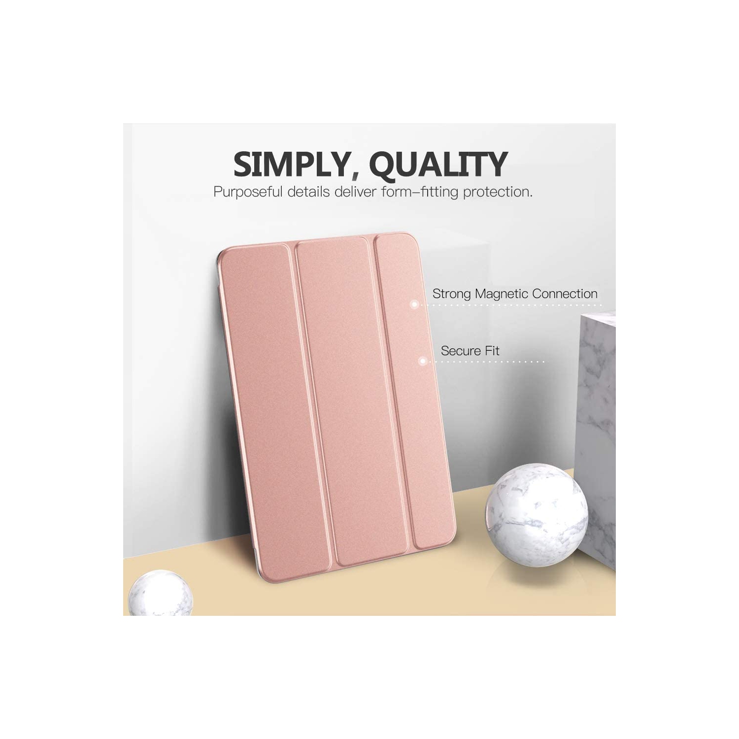 M iPad 10.2 Case for iPad 9th Generation 2021/ iPad 8th Generation 2020/ iPad 7th Generation 2019, Slim Stand Hard Back Shell Smart Cover Case for