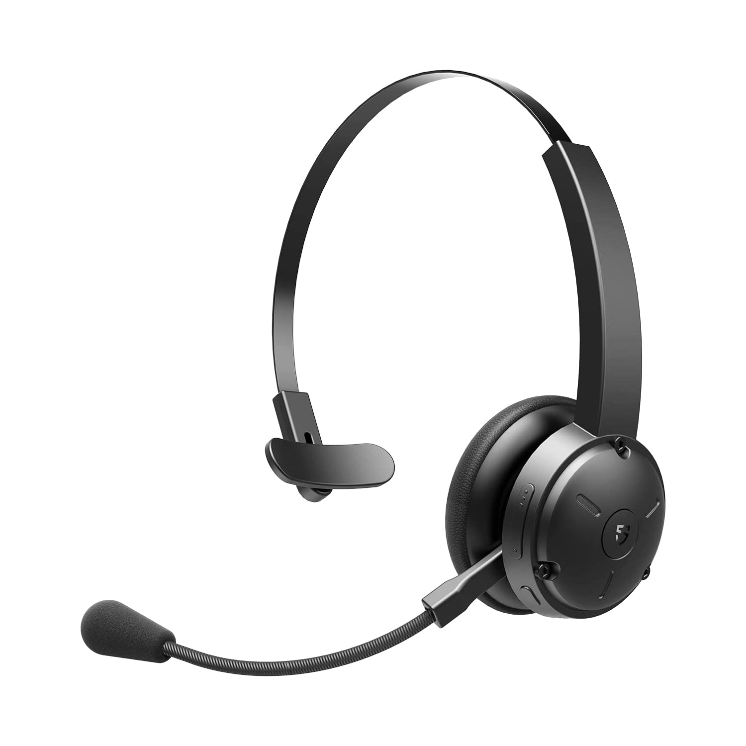 S A7 Pro Wireless Headset with Microphone V5.2, Noise Cancellation Bluetooth Headphones with Mute Mode, 40 hrs Office Headset for Call