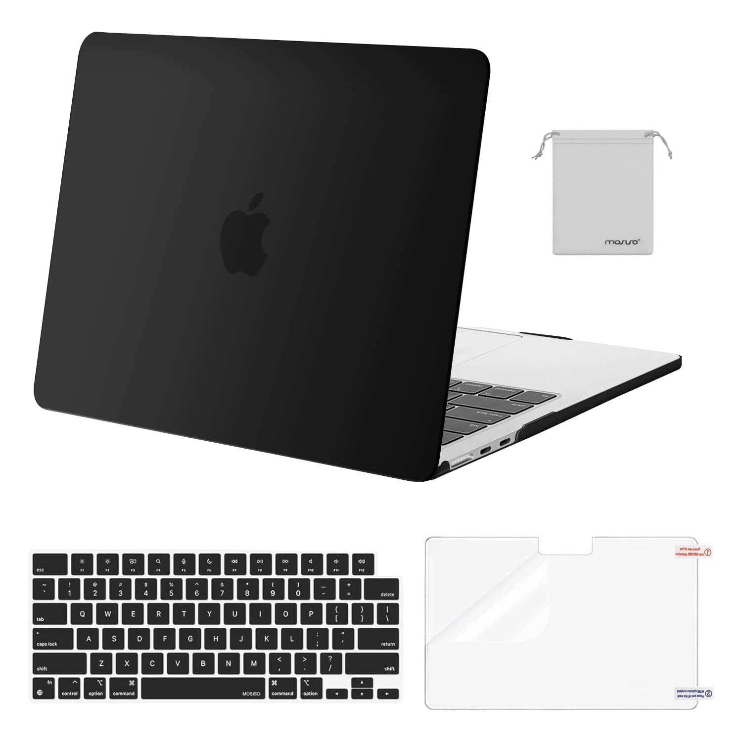 M Compatible with MacBook Air 13.6 inch Case 2022 2023 Release A2681 M2 Chip with Liquid Retina Display Touch ID, Plastic Hard Shell Case&Keyboard