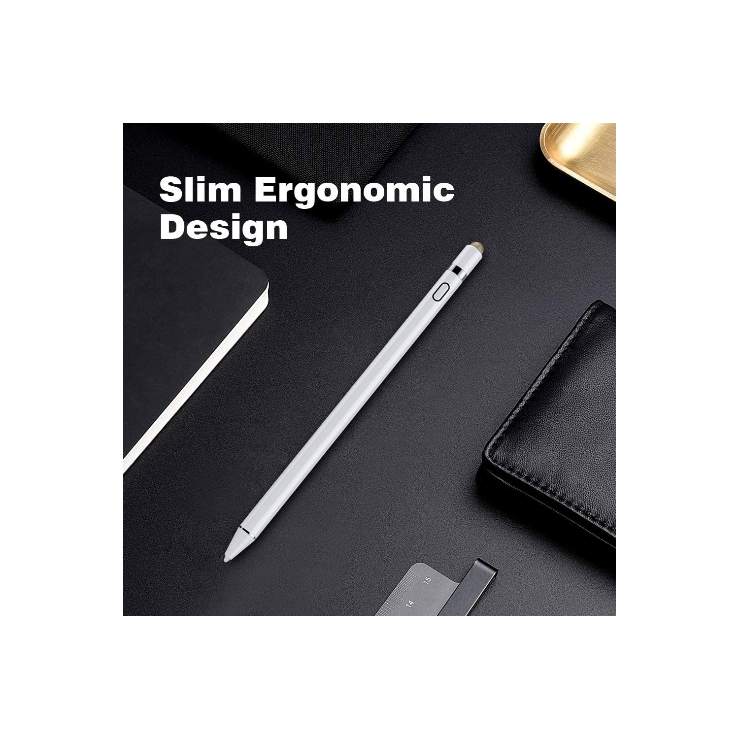 T Stylus Pen for iPad, Apple Pencil for iPad 10/9/8/7/6th Generation,2022 iPad Pro 12.9/11,iPad Air 5/4/3,Mini 6/5 Precise Writing/Drawing, Palm